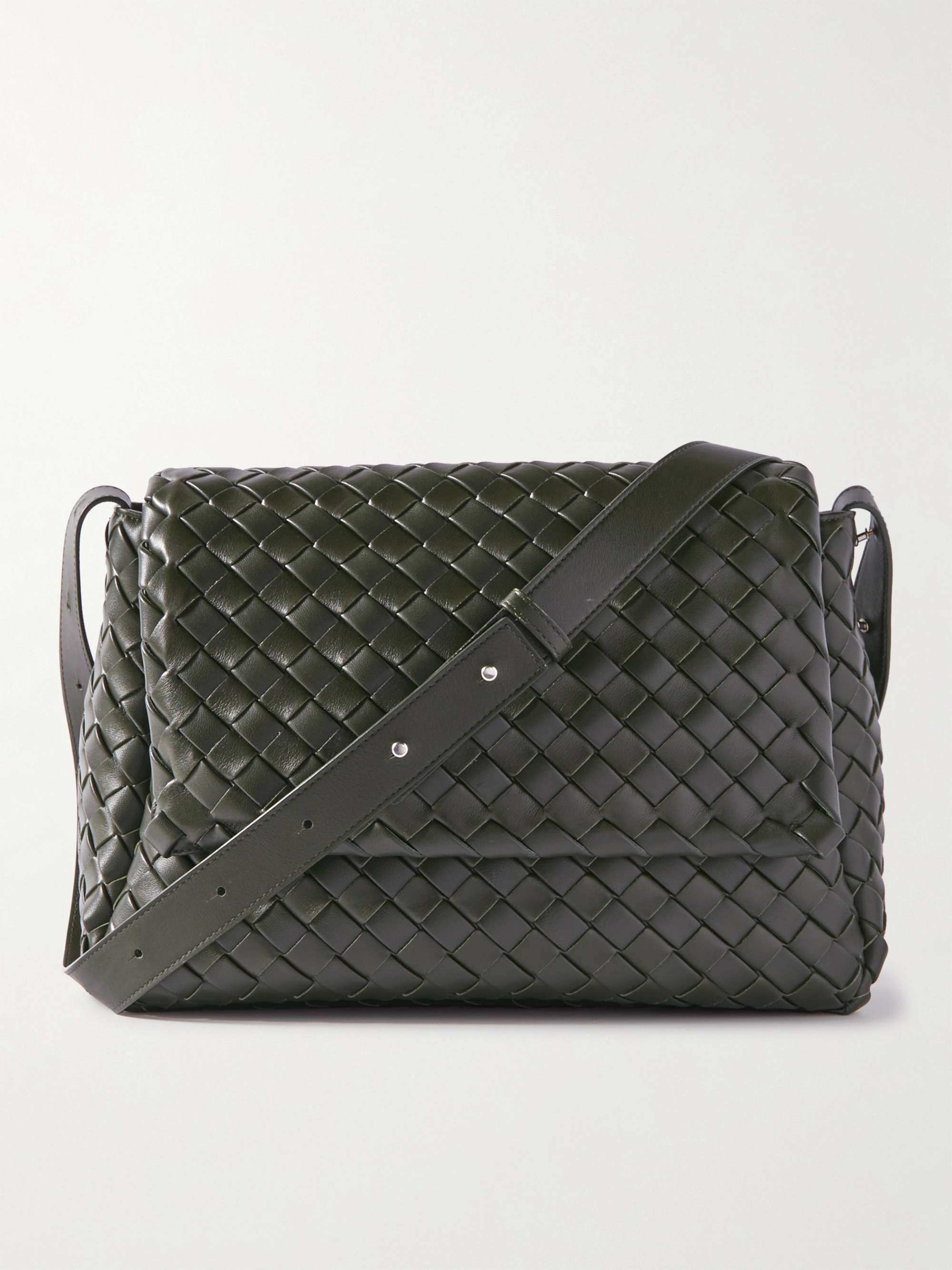 Bottega Veneta Intrecciato Leather Crossbody Bag