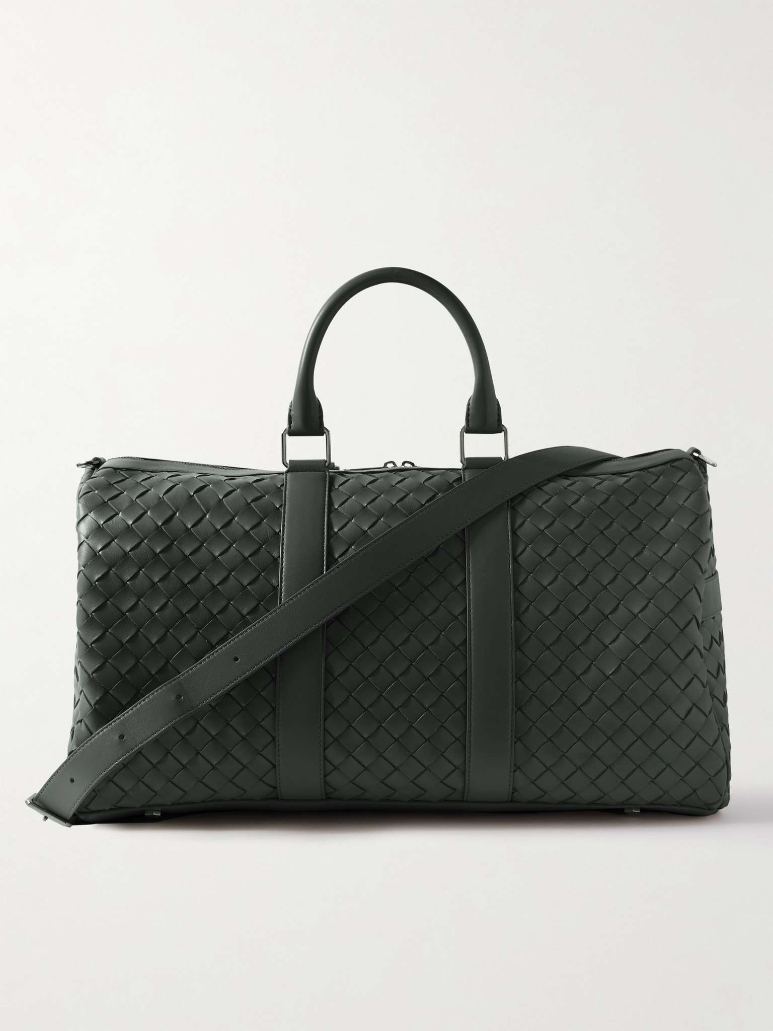 BOTTEGA VENETA Intrecciato Leather Duffle Bag for Men | MR PORTER