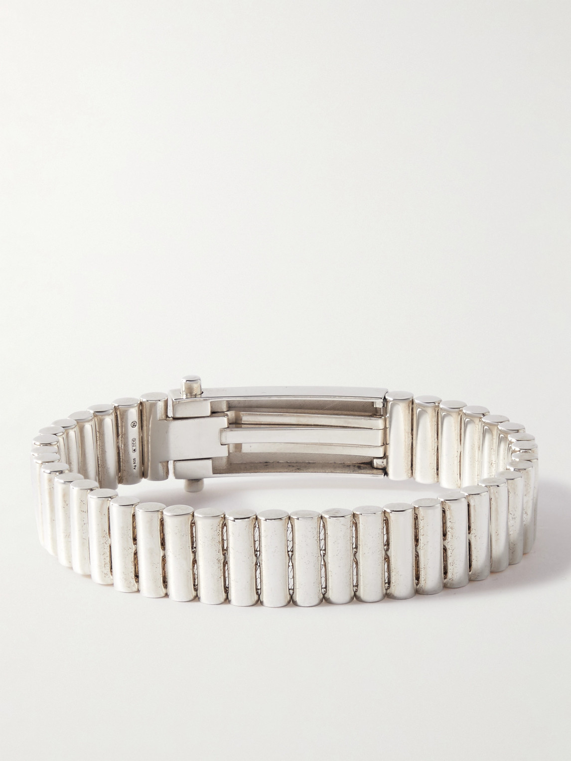 Shop Bottega Veneta Sterling Silver Bracelet