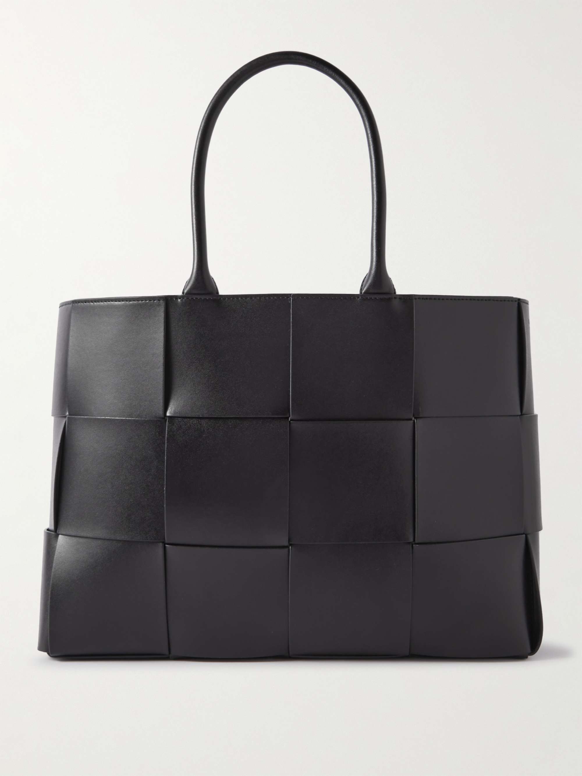 BOTTEGA VENETA Large Arco Intrecciato Leather Tote Bag for Men | MR PORTER