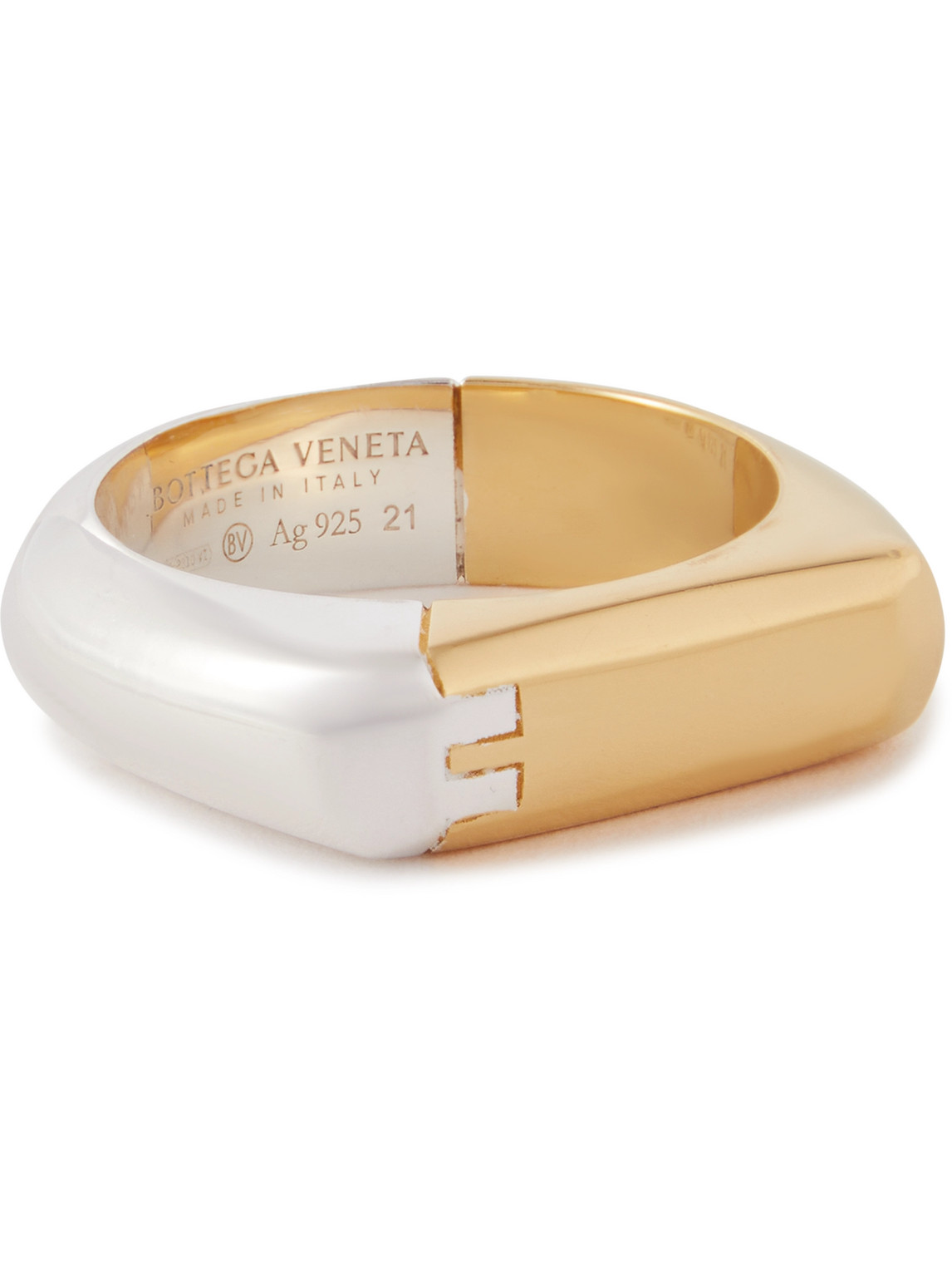 Bottega Veneta Gold-plated And Sterling Silver Ring