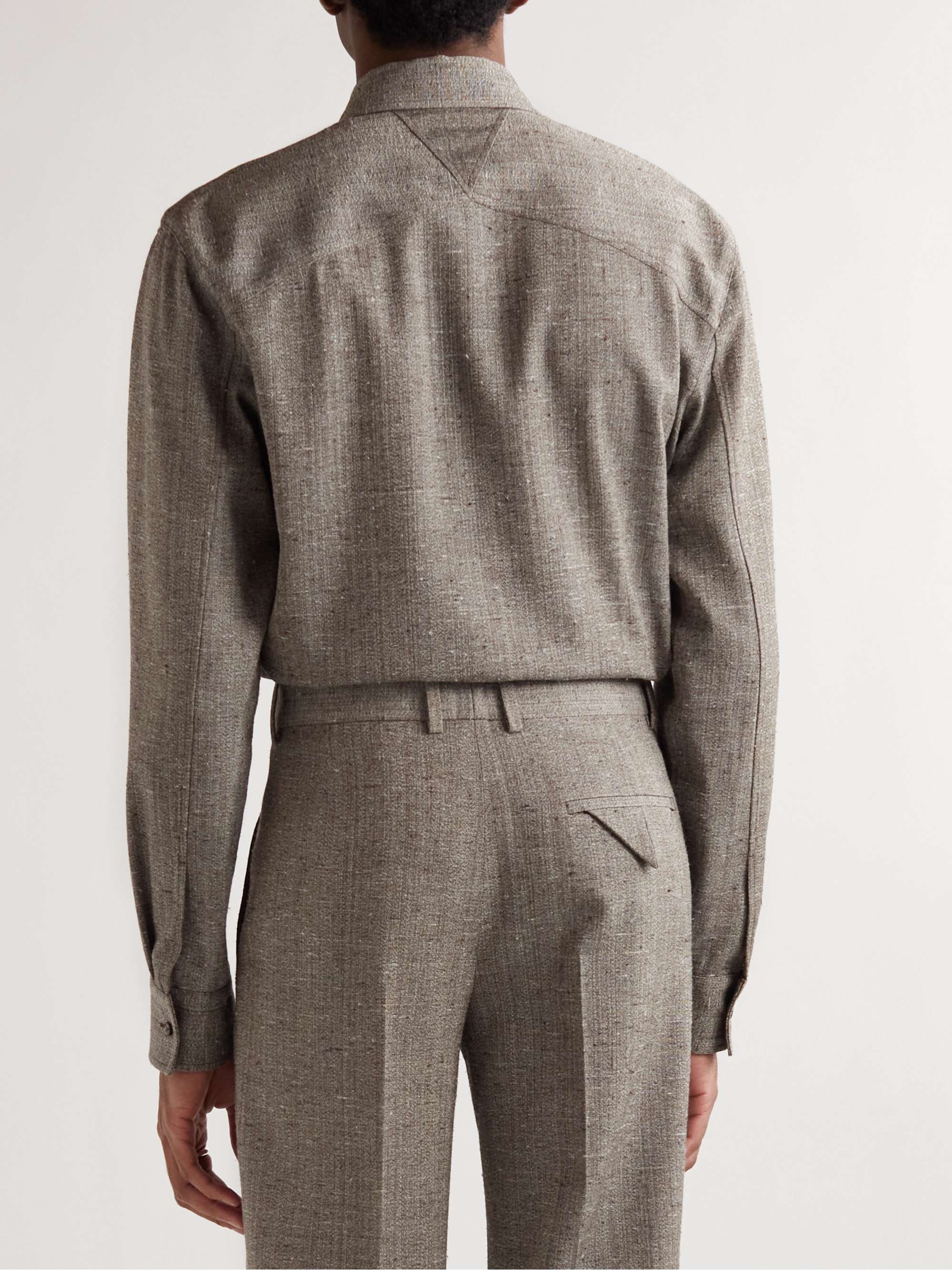 BOTTEGA VENETA Tweed Shirt for Men | MR PORTER