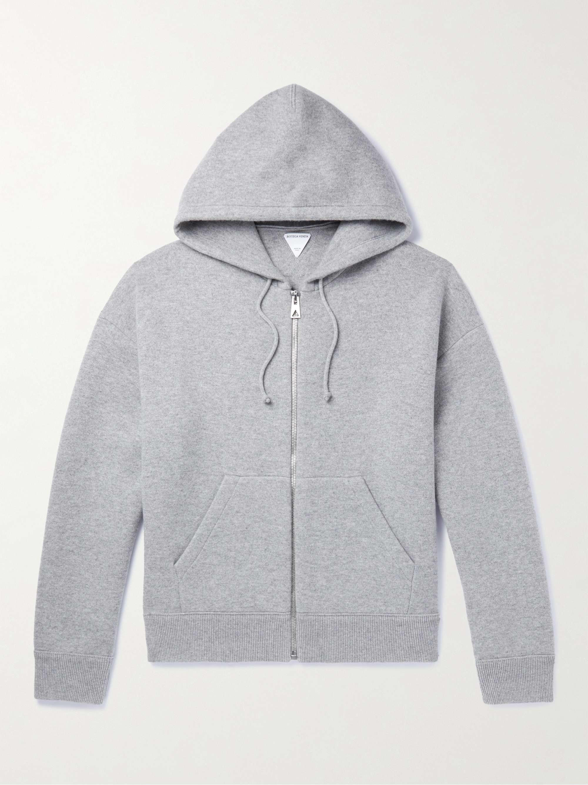 BOTTEGA VENETA Cashmere-Blend Zip-Up Hoodie for Men | MR PORTER