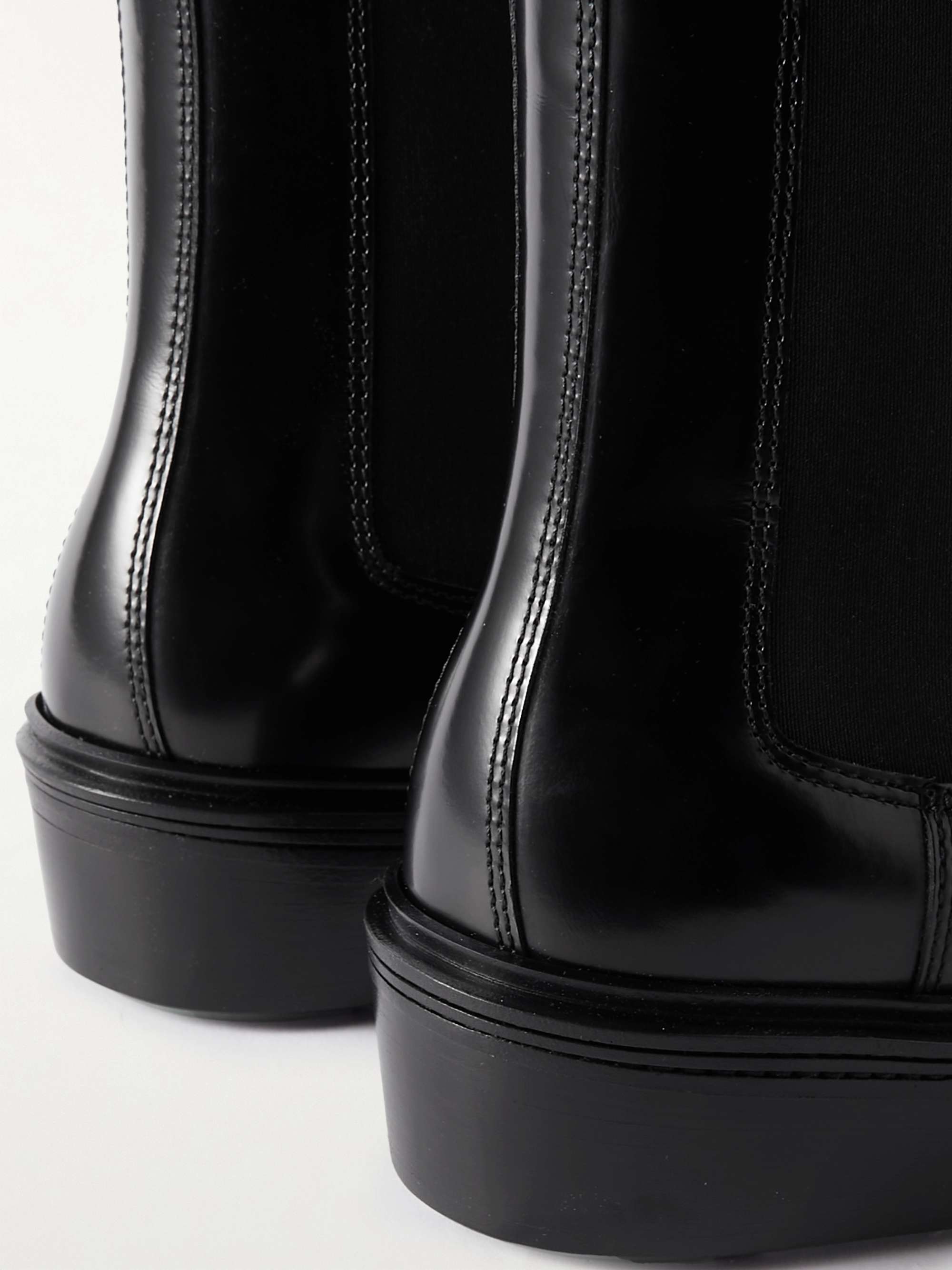 Fireman Glossed-Leather Chelsea Boots