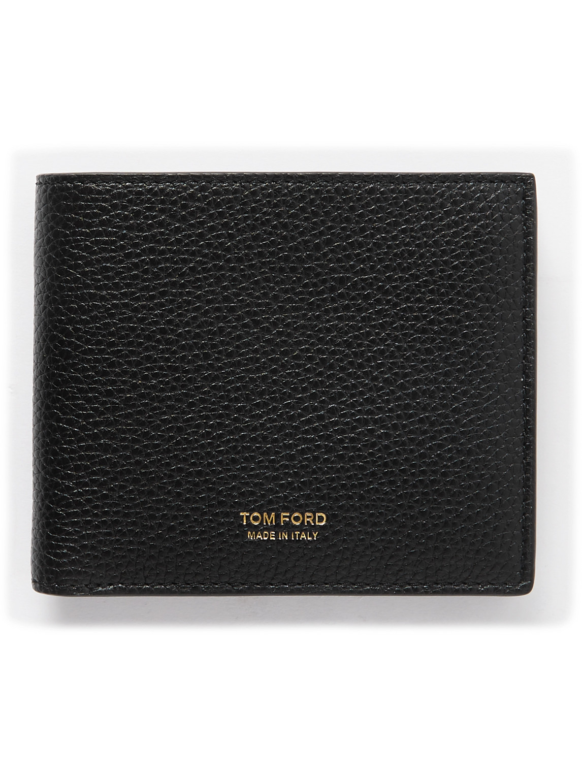Tom Ford Full-grain Leather Billfold Wallet In Black