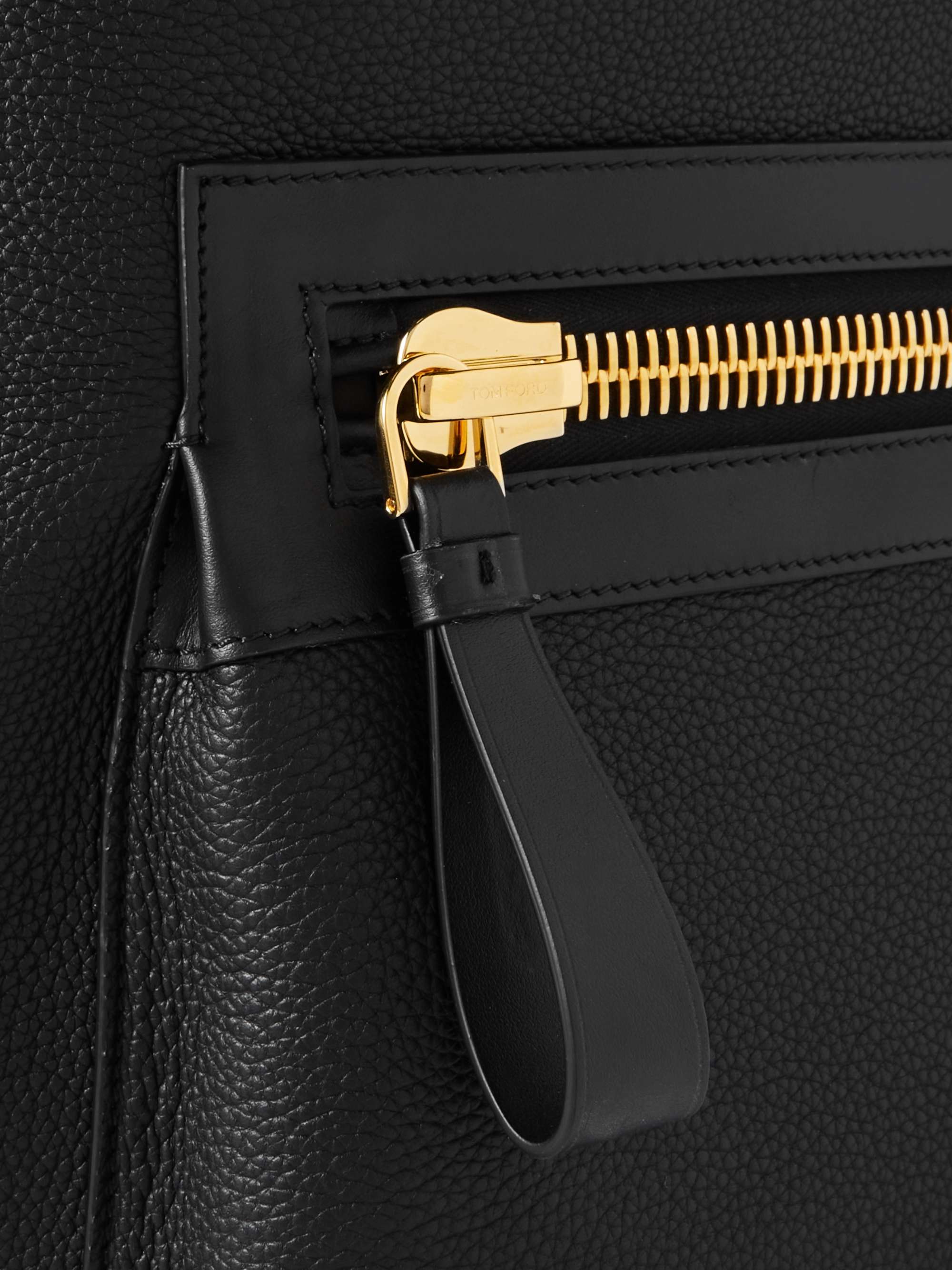 TOM FORD Buckley Pebble-Grain Leather Backpack