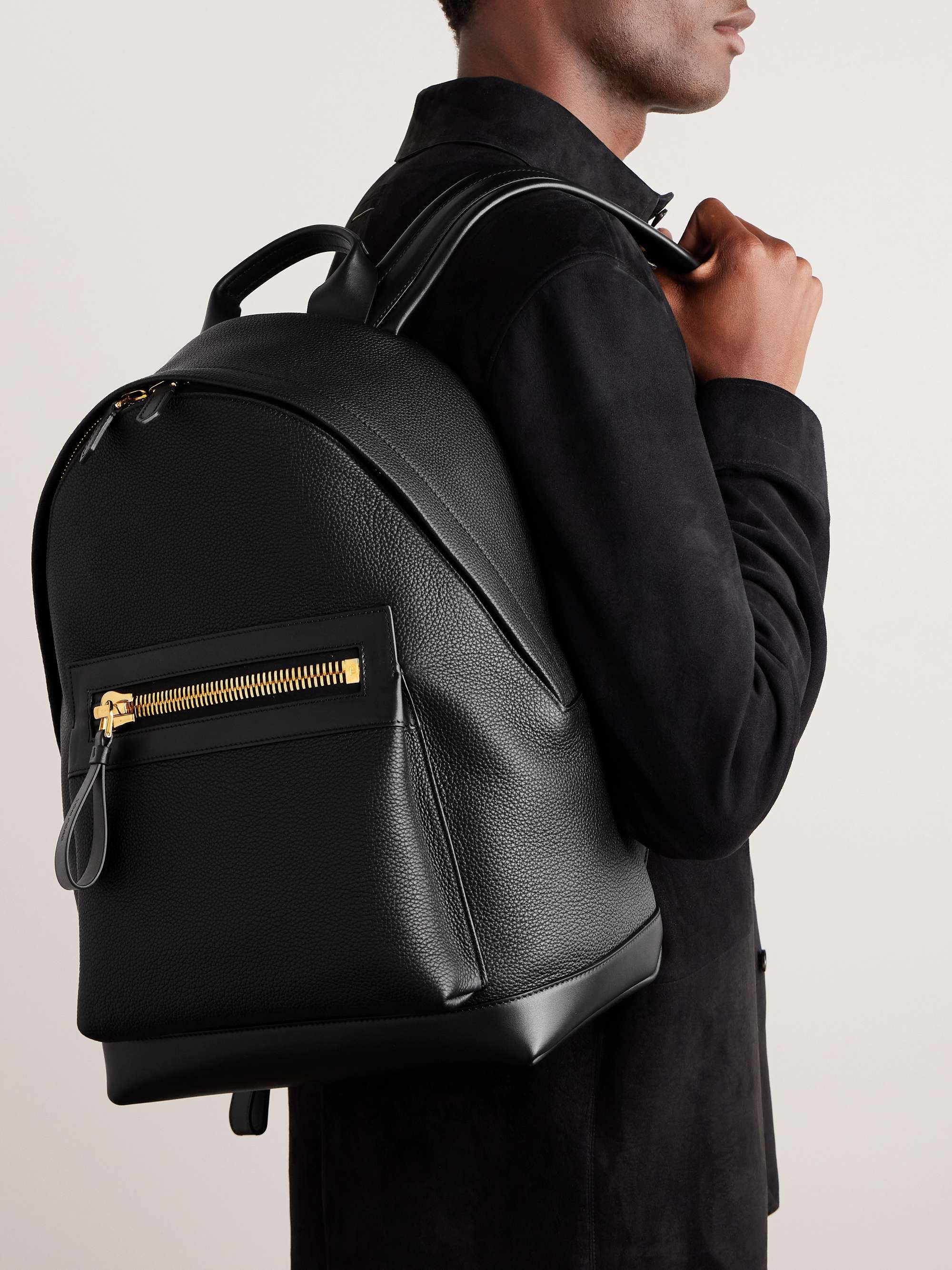 TOM FORD Buckley Pebble-Grain Leather Backpack