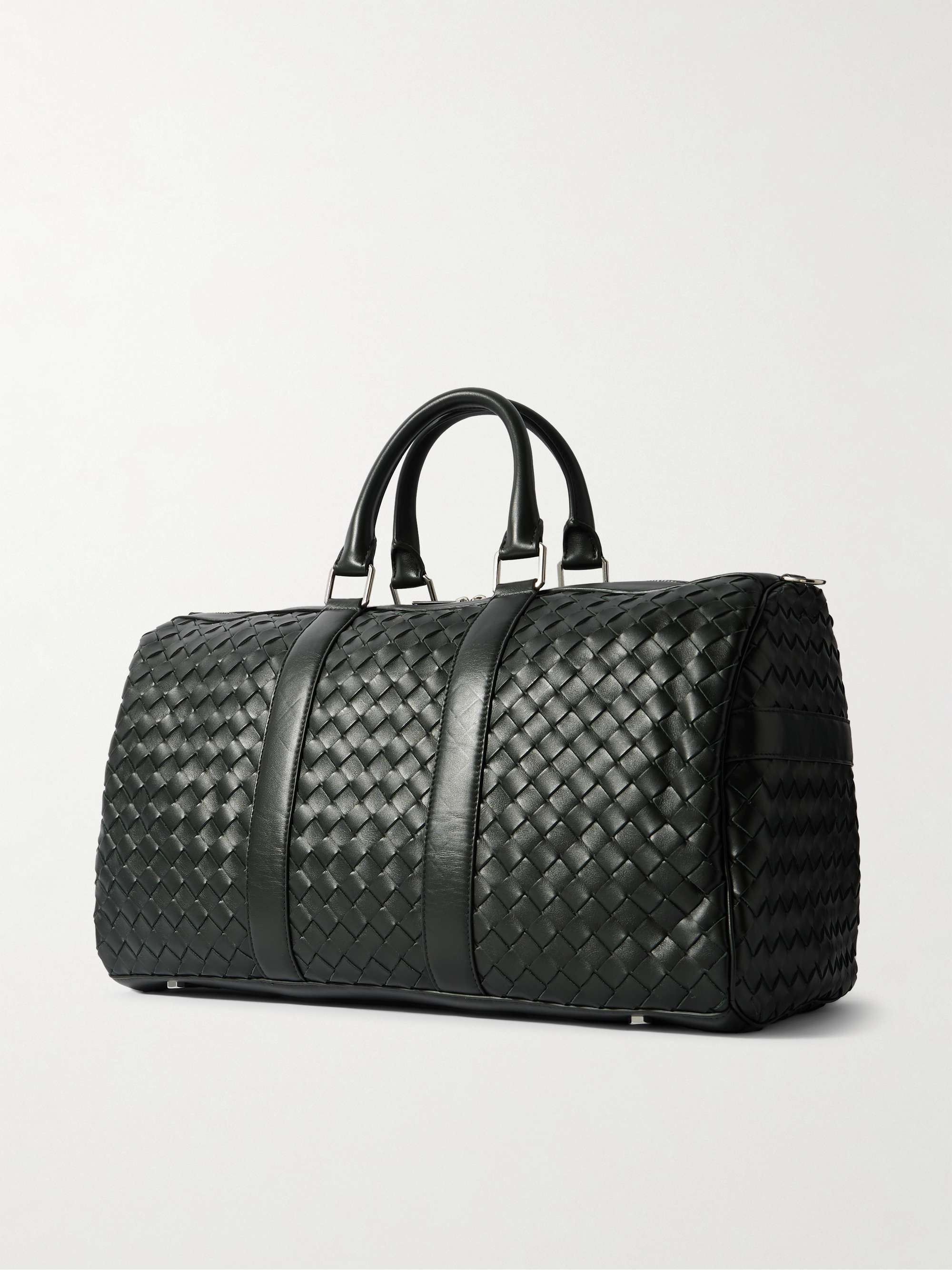 BOTTEGA VENETA 인트레치아토 가죽 더플 백