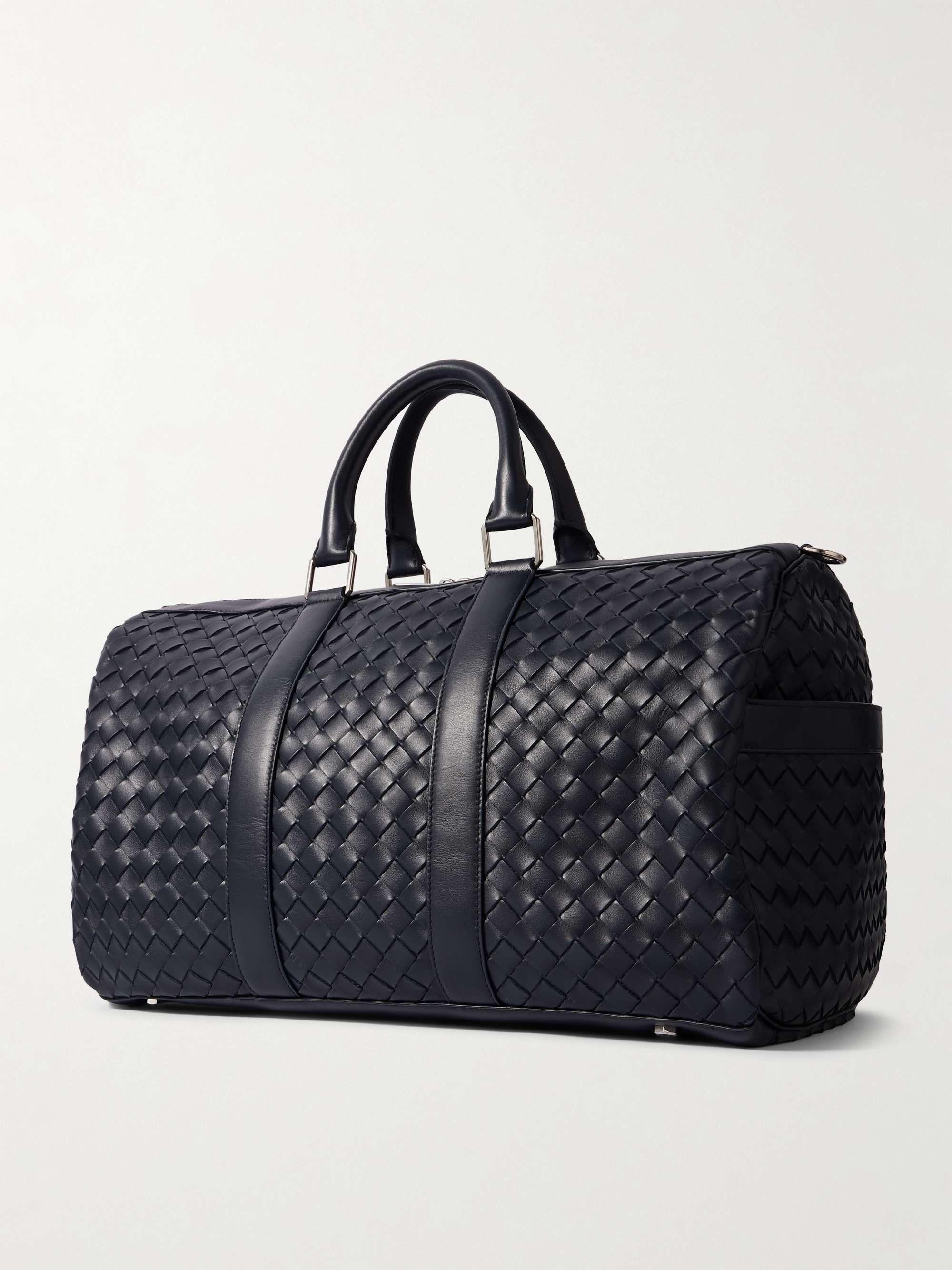 BOTTEGA VENETA 인트레치아토 가죽 더플 백