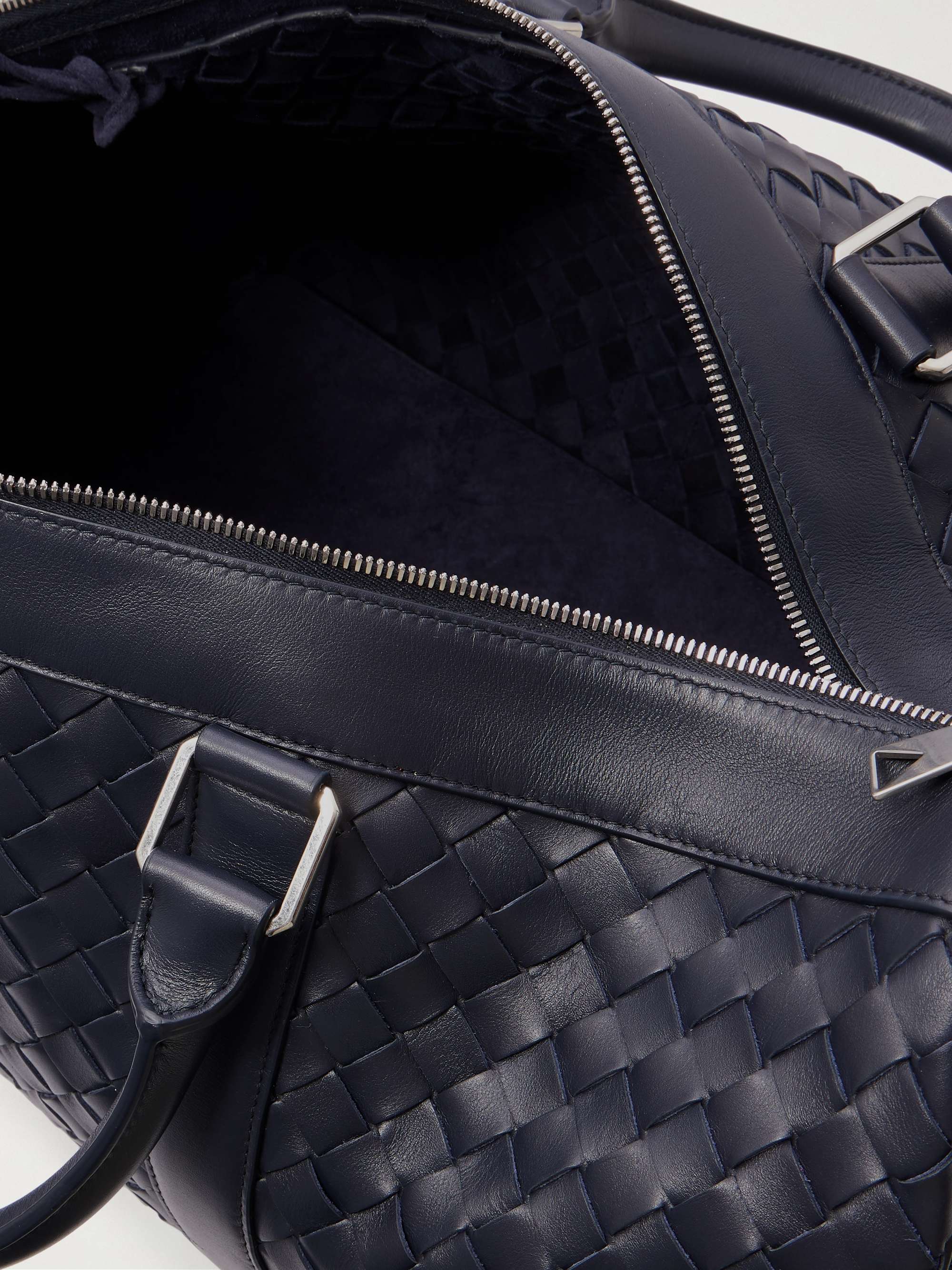 BOTTEGA VENETA 인트레치아토 가죽 더플 백