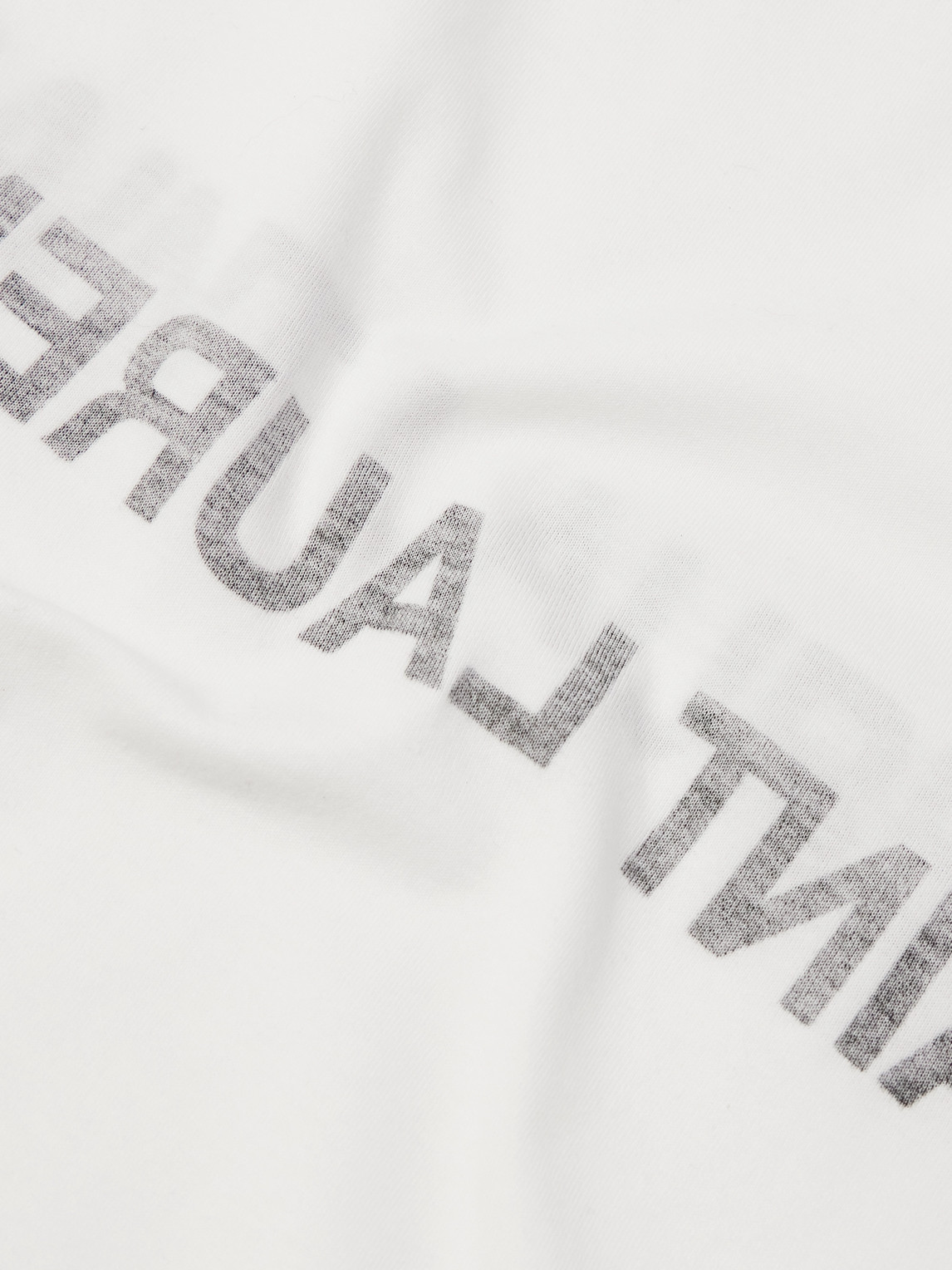 Saint Laurent Cotton T-shirt In Reverse Design In White