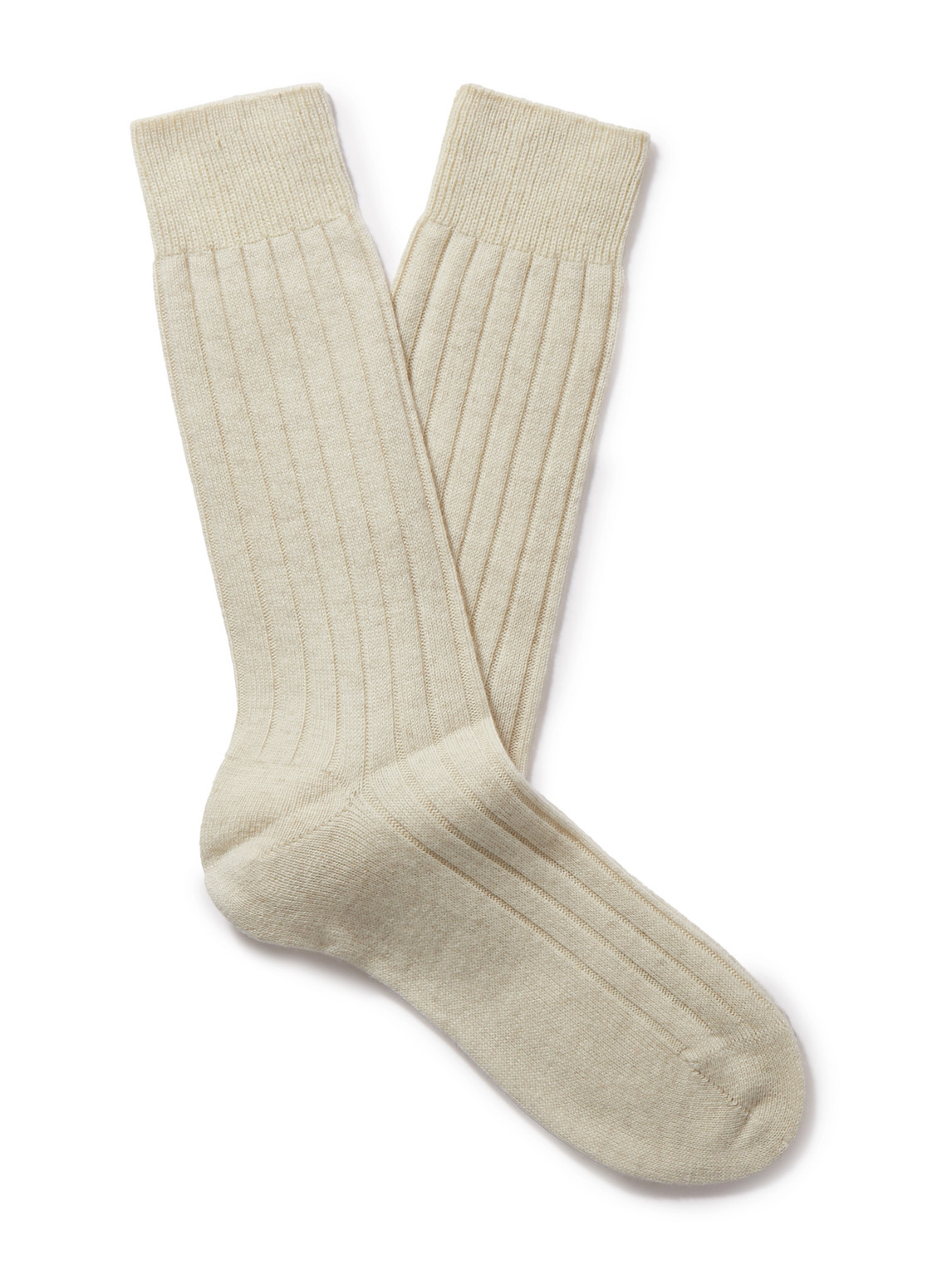 Ribbed Cashmere Socks