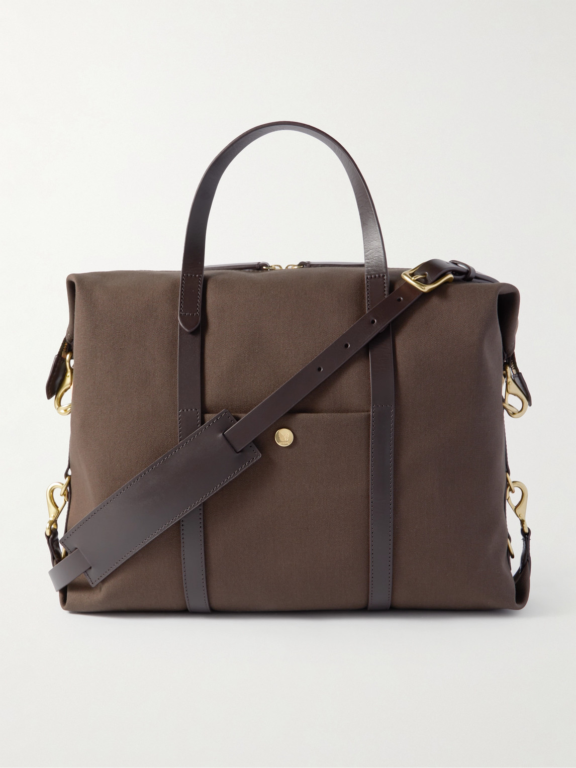 Mismo Utility Leather-trimmed Coated-canvas Weekend Bag