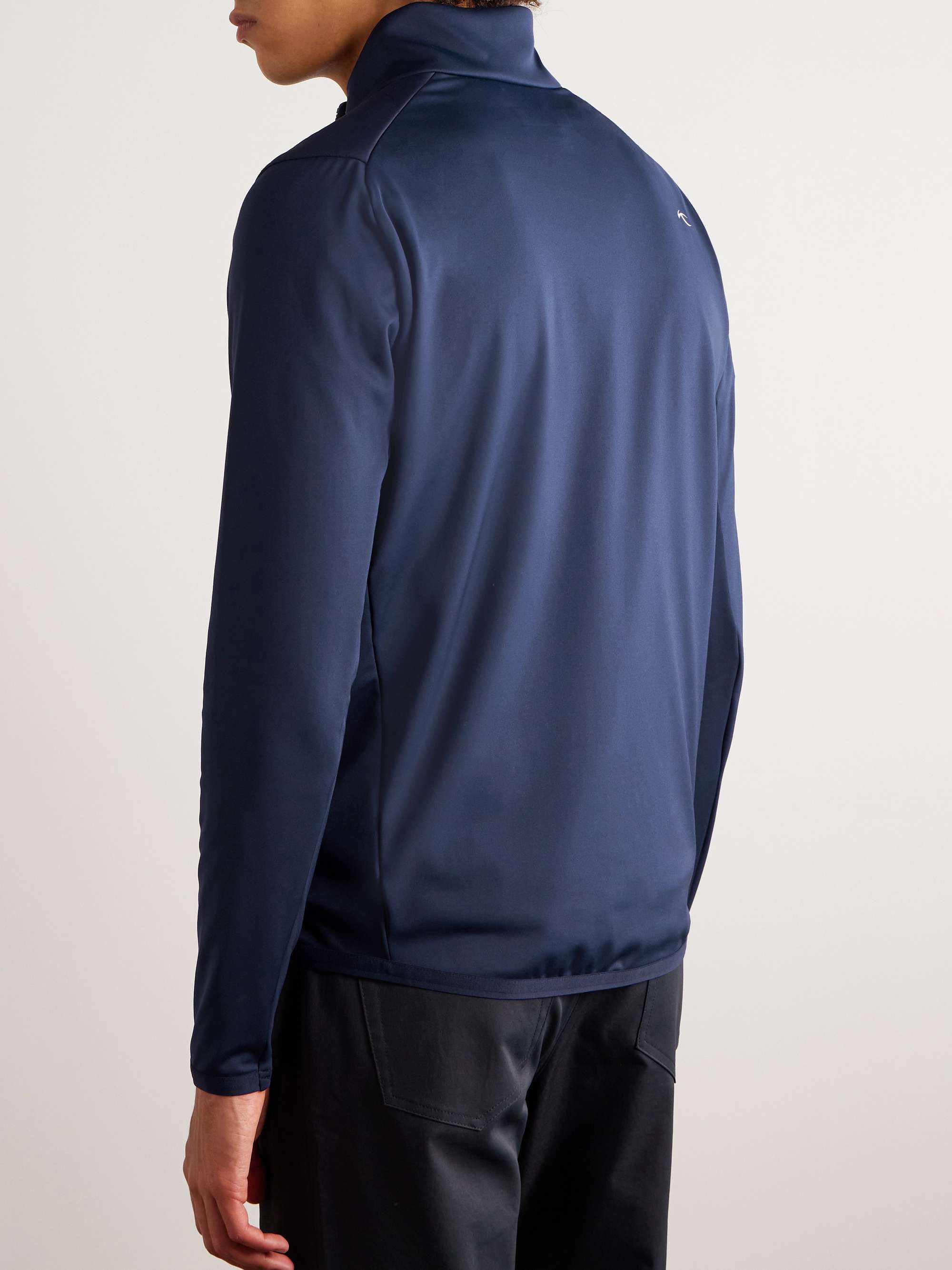 KJUS GOLF Release Quilted Shell and Jersey Half-Zip Golf Jacket
