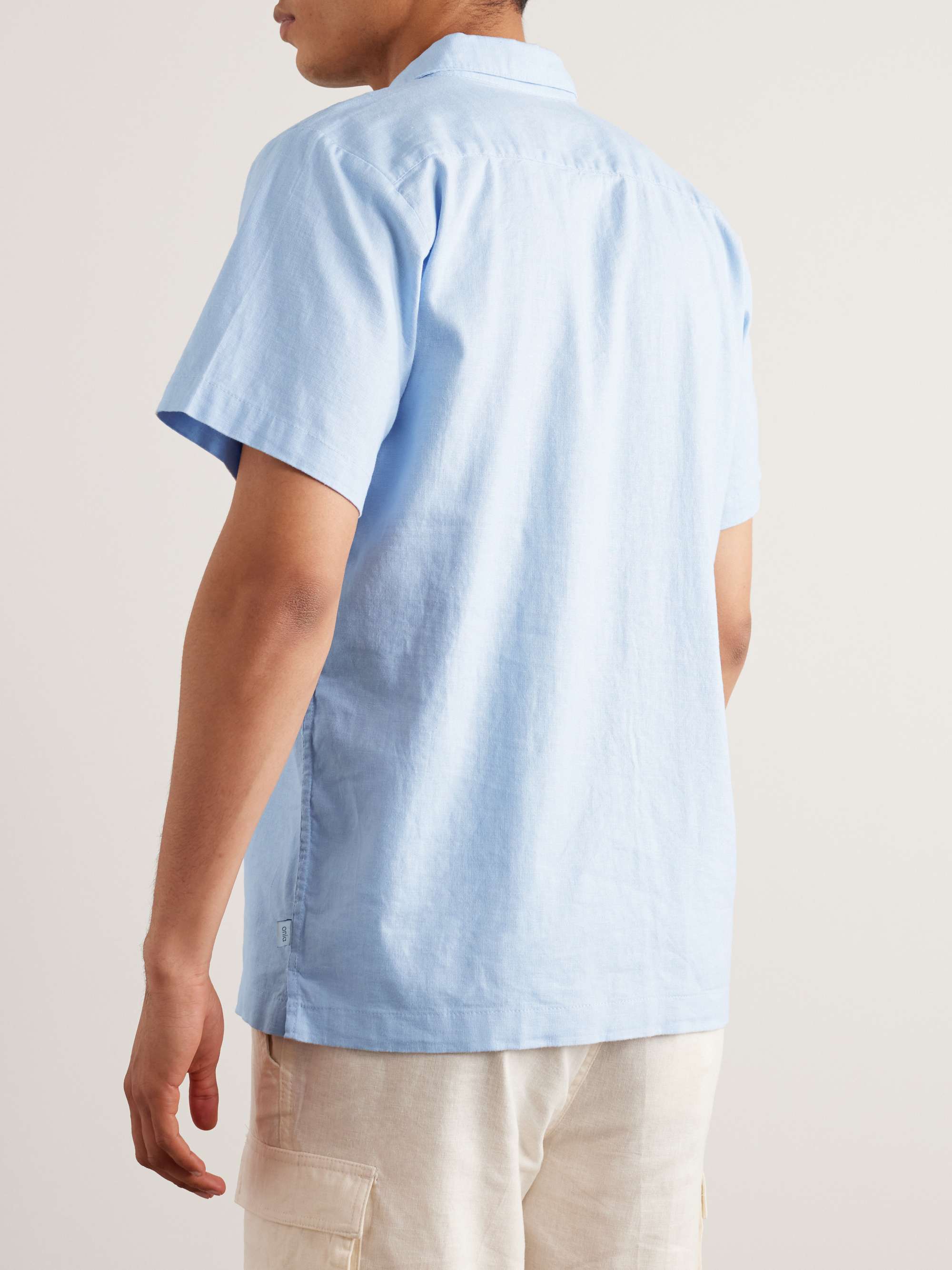ONIA Stretch Linen-Blend Shirt