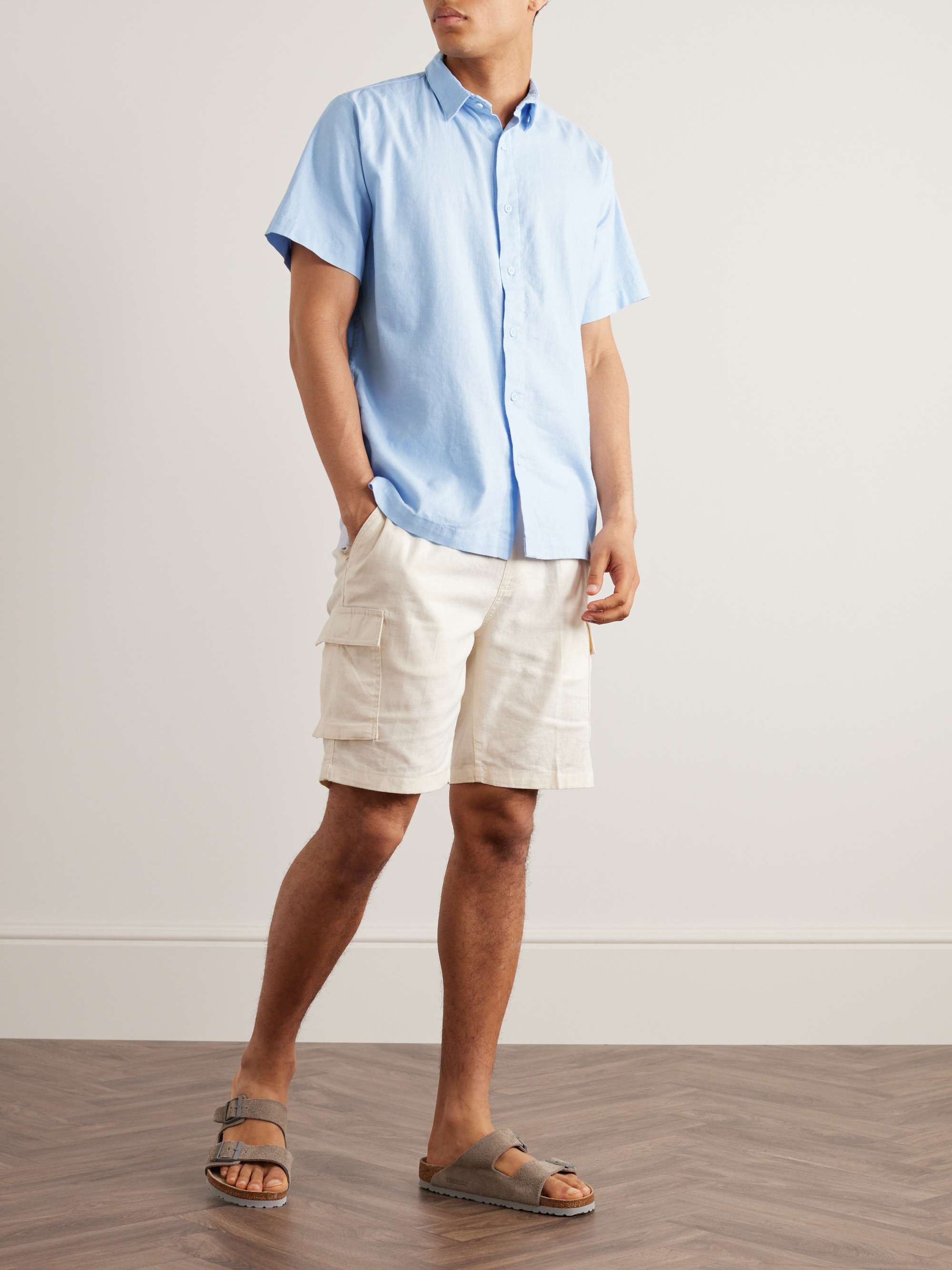 ONIA Stretch Linen-Blend Shirt