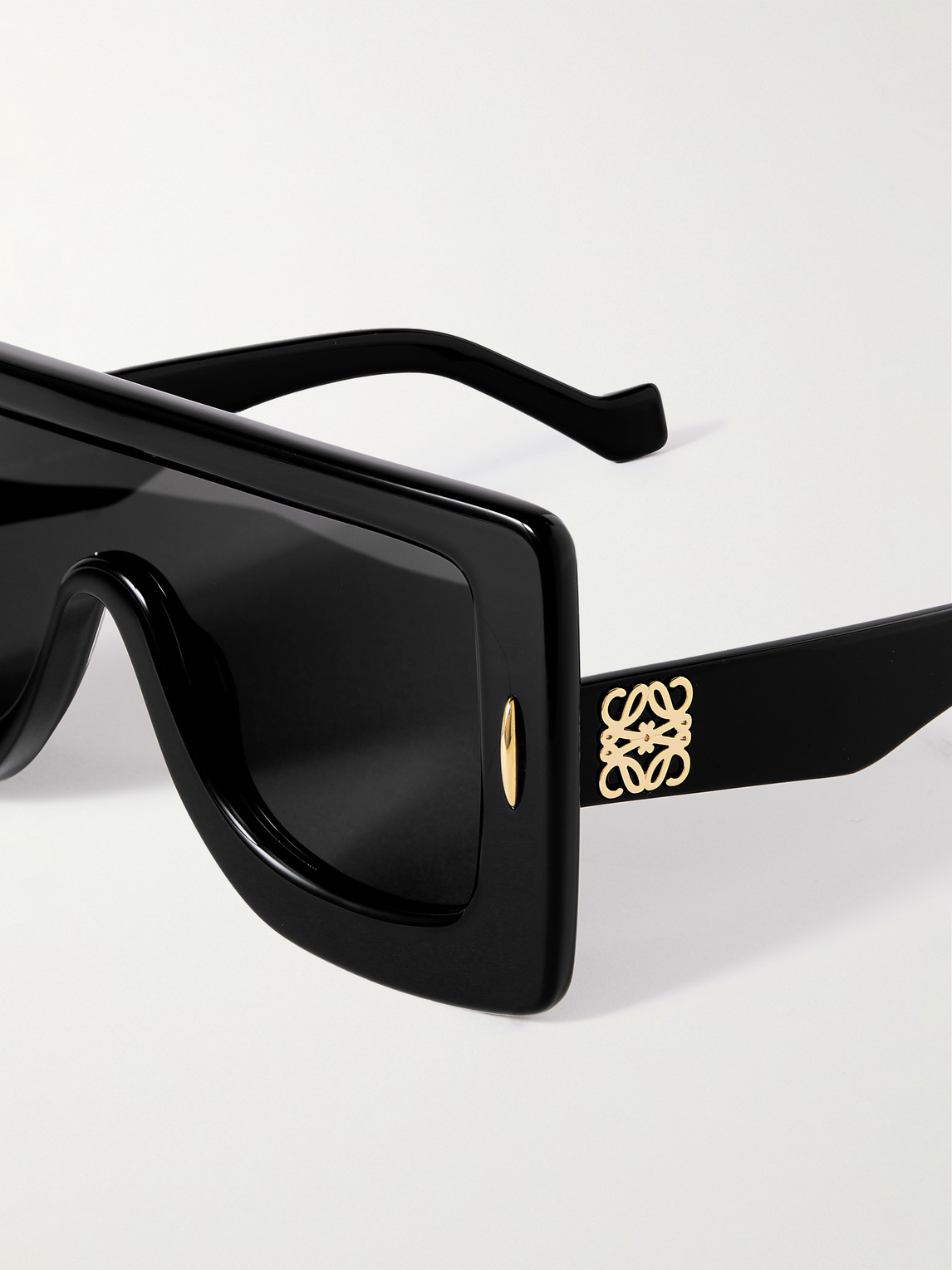 Shop Loewe D-frame Acetate Sunglasses In Black