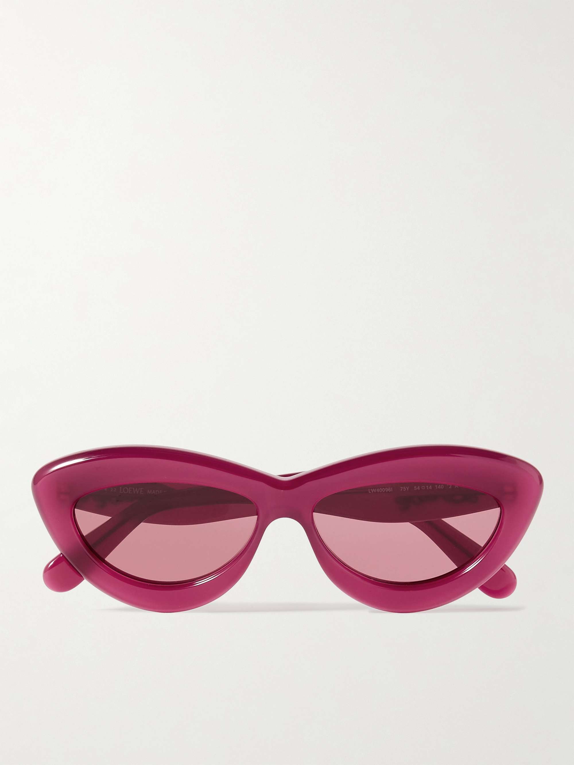 LOEWE Curvy Cat-Eye Acetate Sunglasses