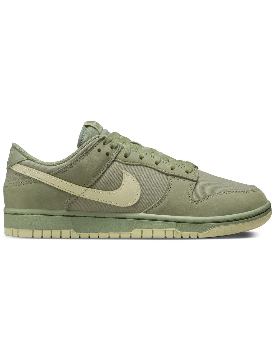 NIKE DUNK LOW RETRO PRM NBHD SUEDE-TRIMMED CANVAS SNEAKERS