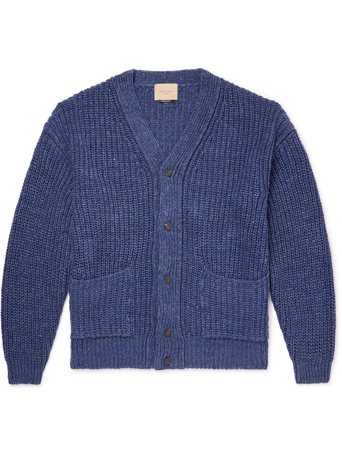 Ribbed Linen Cardigan