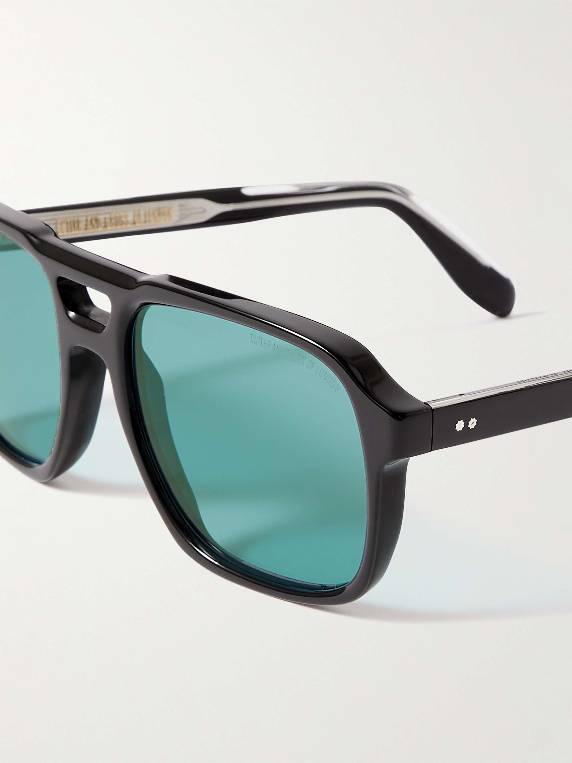 CUTLER AND GROSS 1394 Aviator-Style Acetate Sunglasses