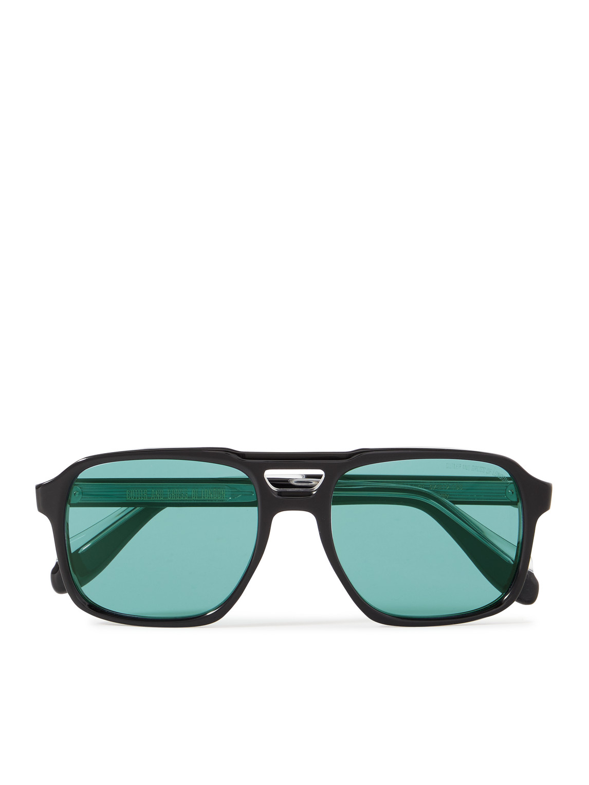 Shop Cutler And Gross 1394 Aviator-style Acetate Sunglasses In Black