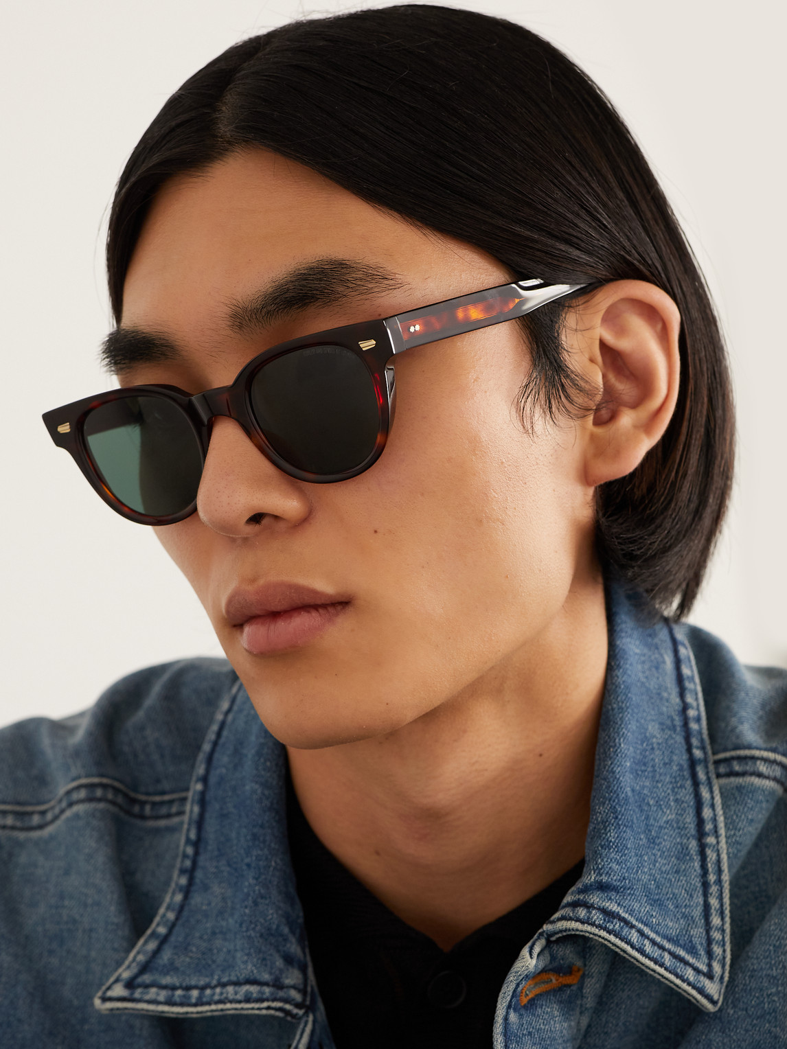 Cutler And Gross 1392 Round-frame Tortoiseshell Acetate Sunglasses In Tortoiseshell