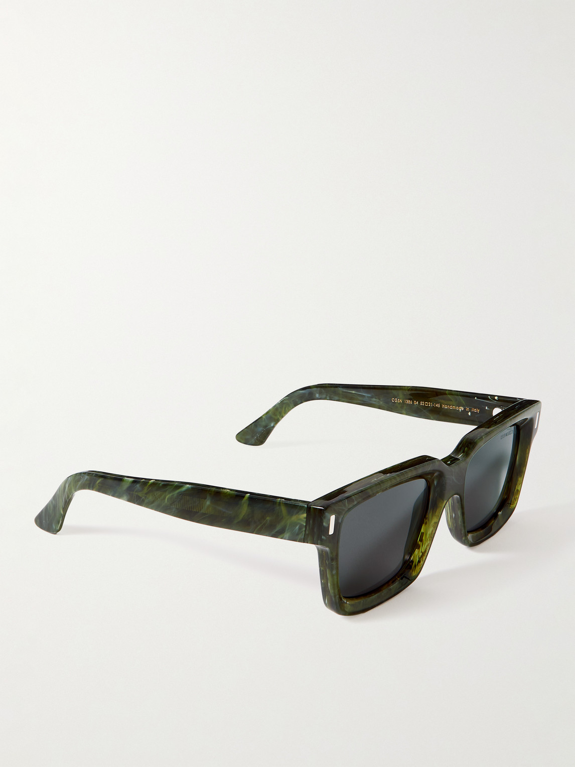 Shop Cutler And Gross 1386 Square-frame Acetate Sunglasses In Green