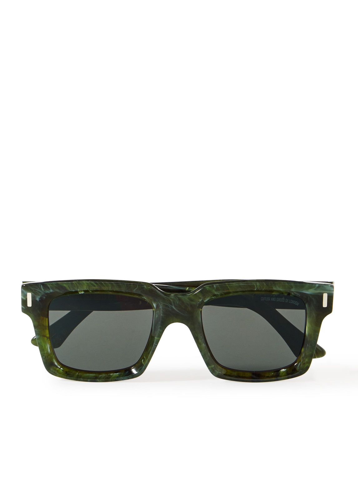 Cutler And Gross 1386 Square-frame Acetate Sunglasses In Green