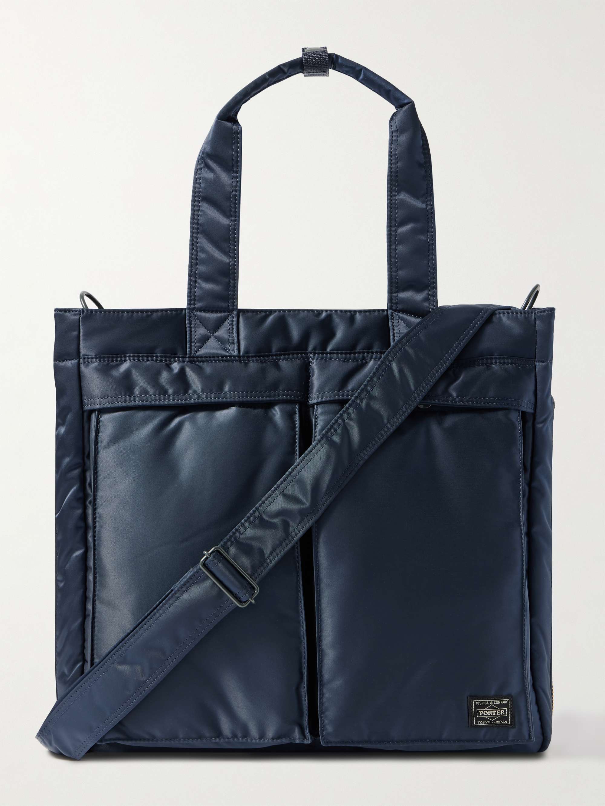 Nylon Zip Top Tote Bag