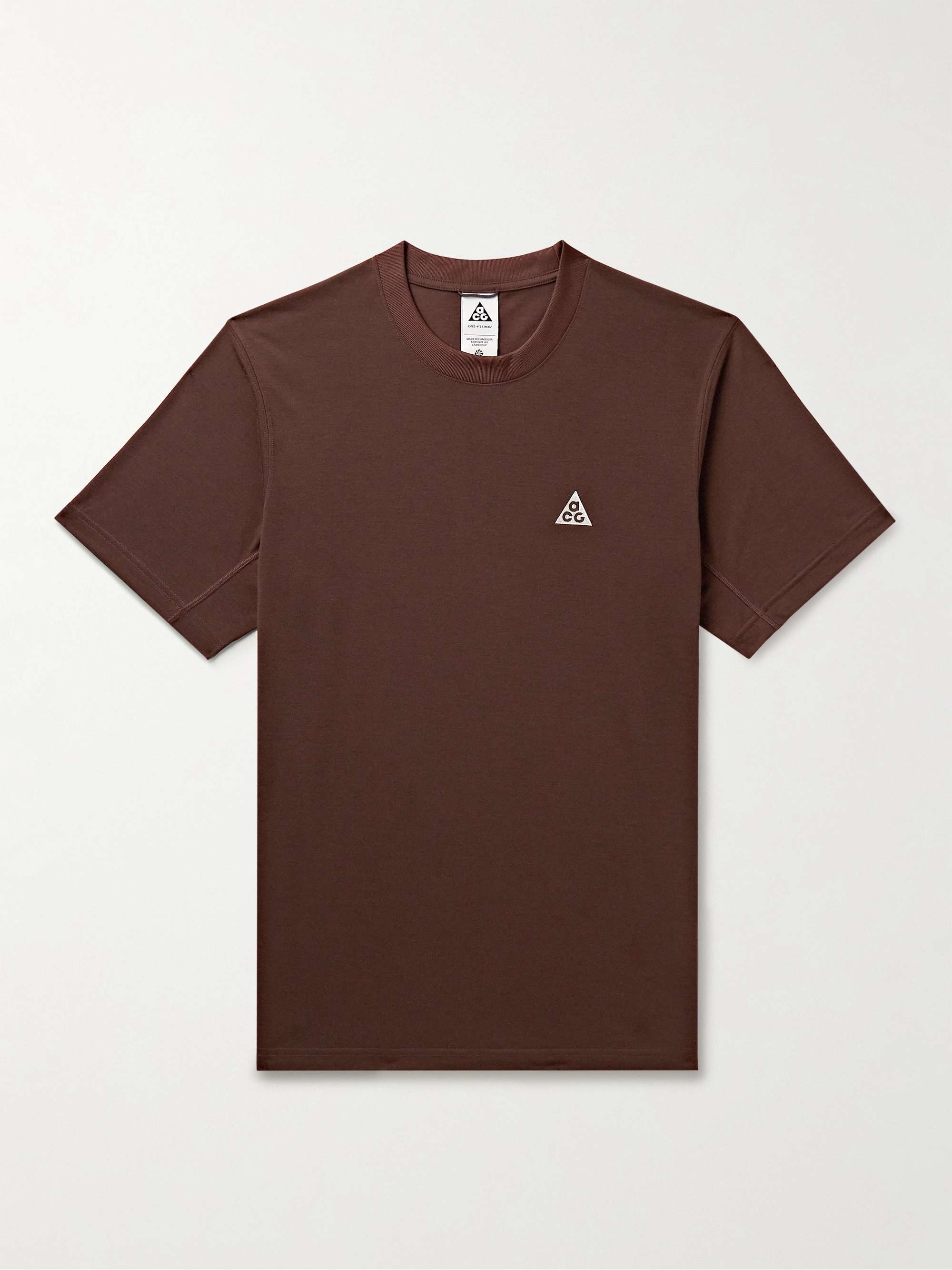 NIKE ACG Logo Embroidered Dri FIT ADV T Shirt for Men MR PORTER