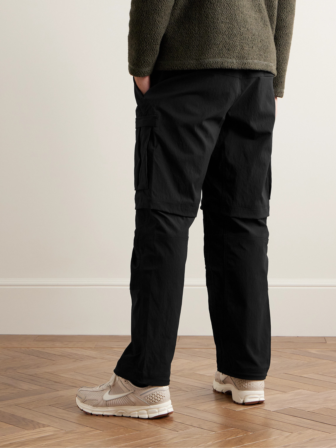 Shop Nike Acg Smith Summit Straight-leg Convertible Nylon-blend And Cordura® Cargo Trousers In Black