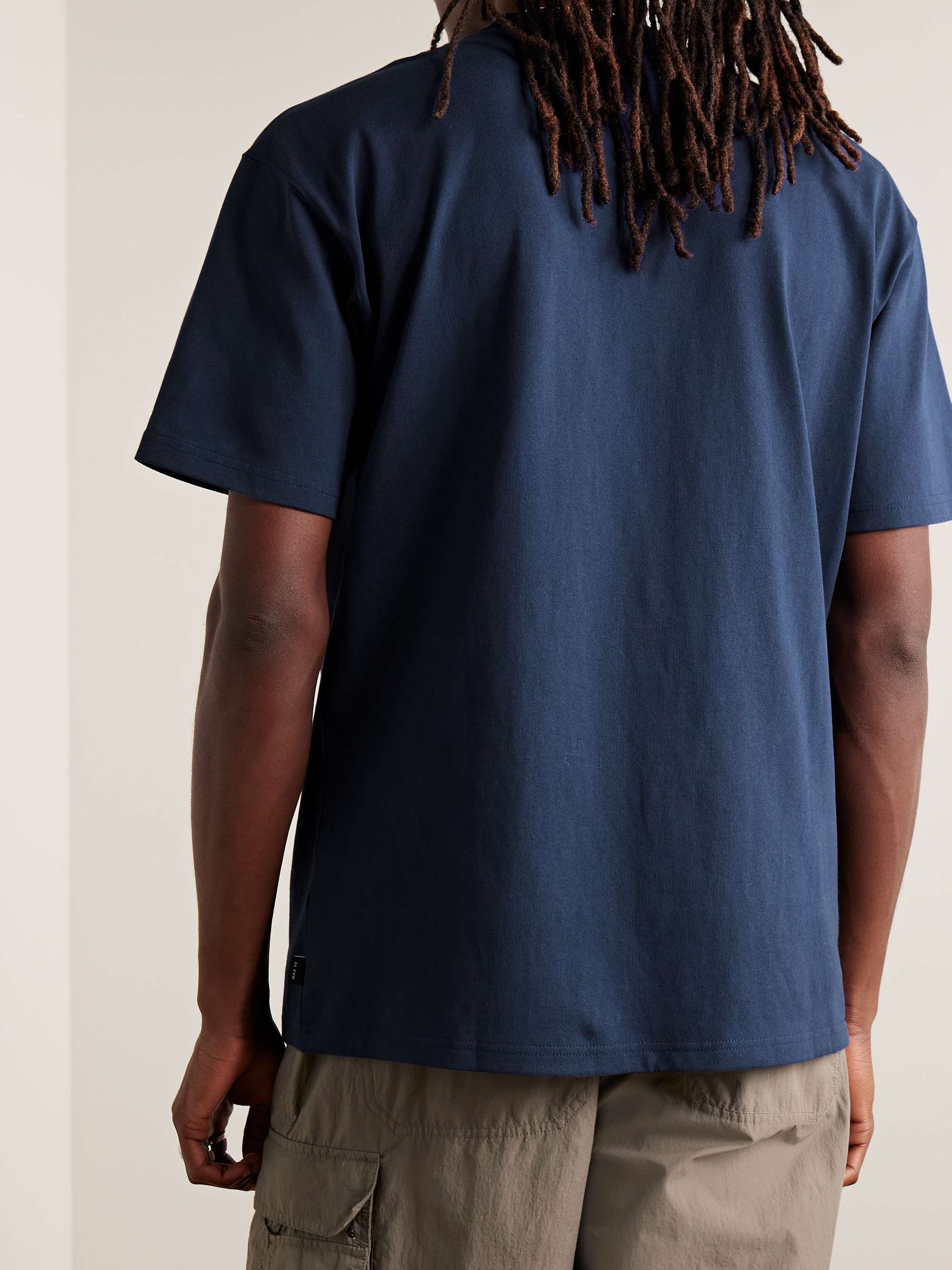 NIKE Sportswear Premium Essentials Logo-Embroidered Cotton-Jersey T-Shirt
