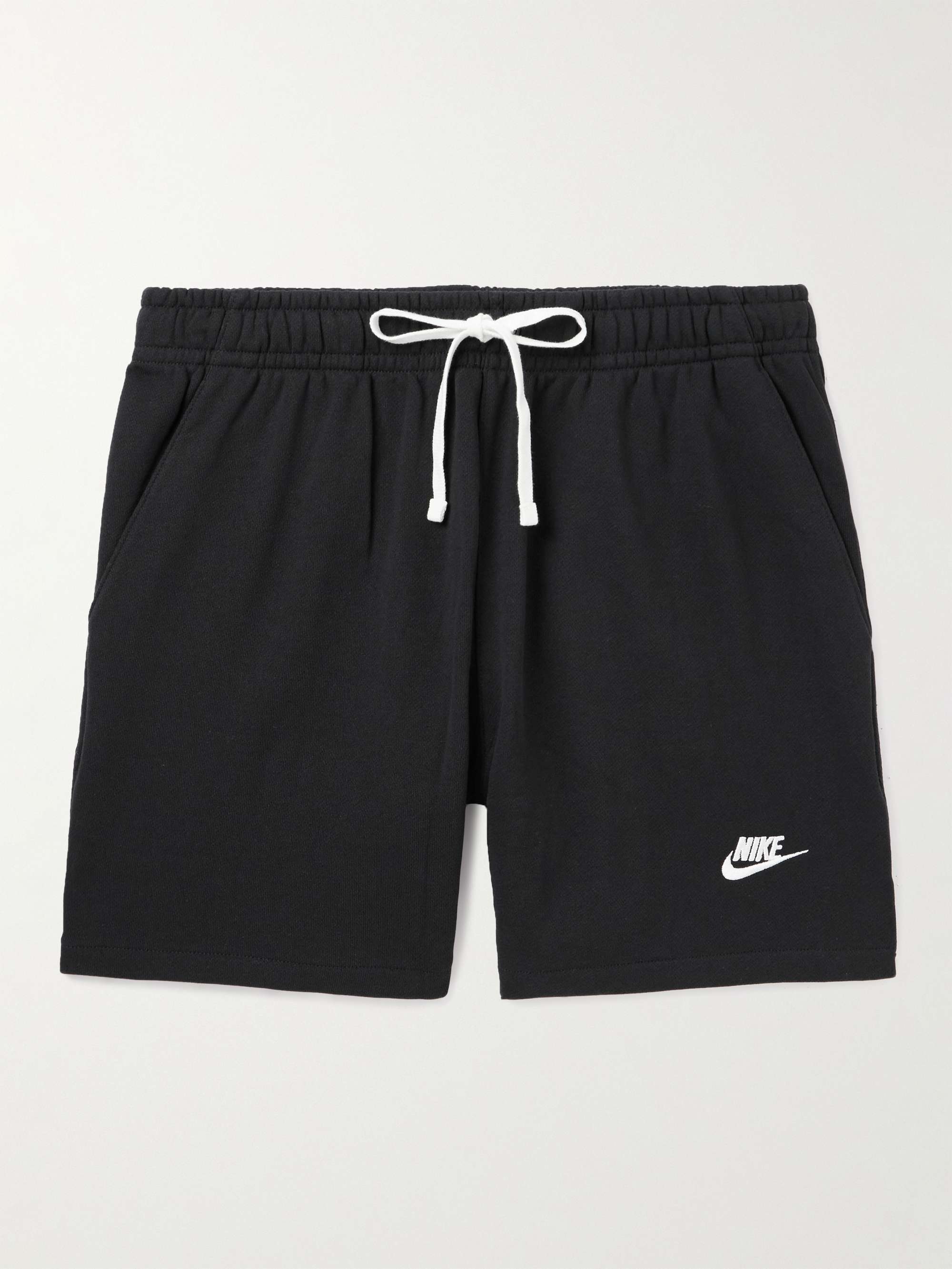 NIKE Flow Straight-Leg Cotton-Terry Shorts for Men