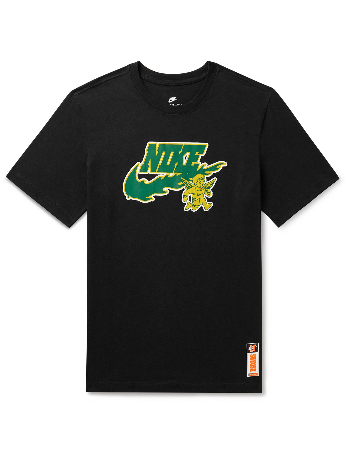 Nike Sportswear Logo-print Cotton-jersey T-shirt In Black