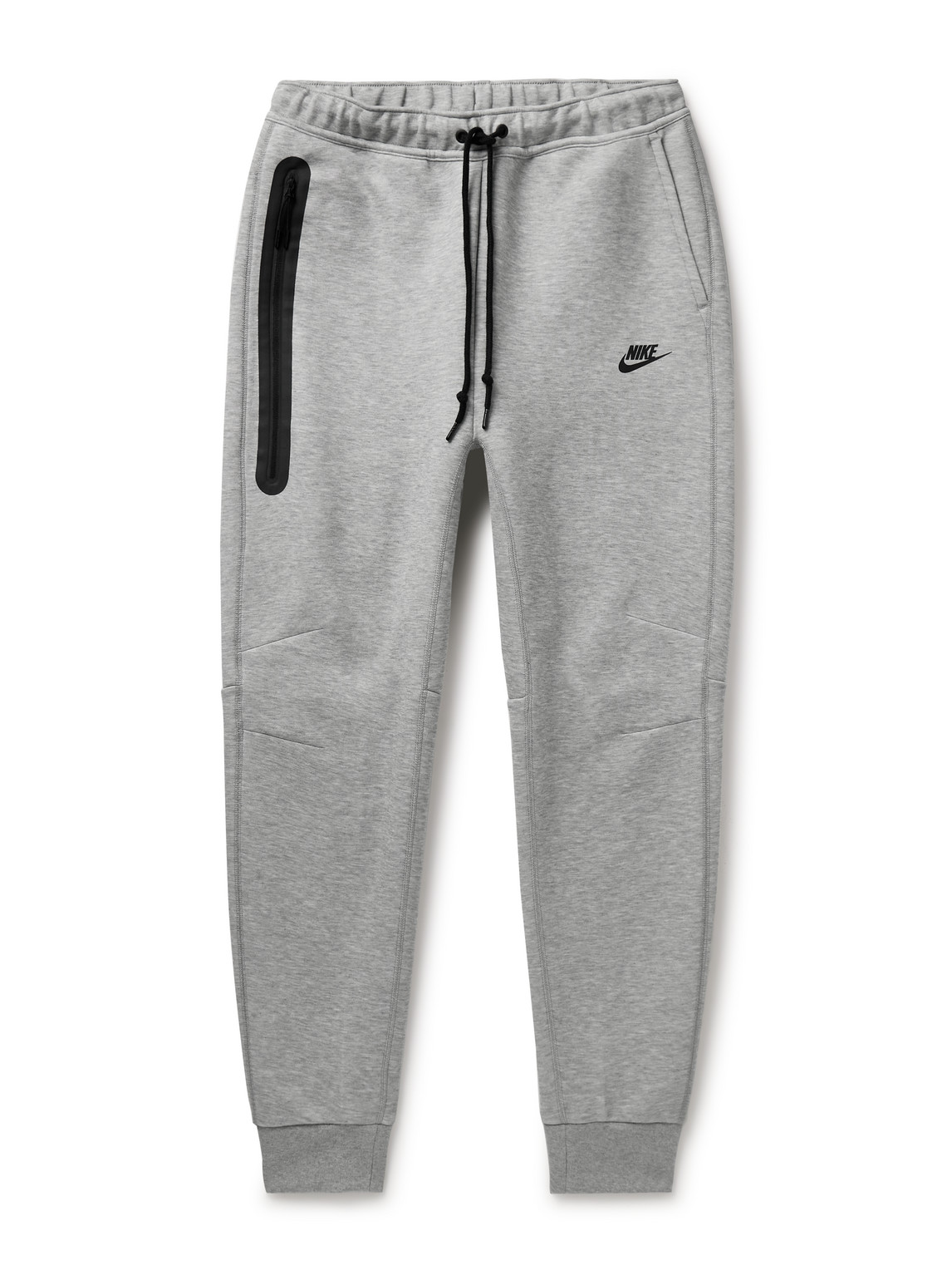 Nike Tapered Cotton-blend Tech Fleece Sweatpants In Gray