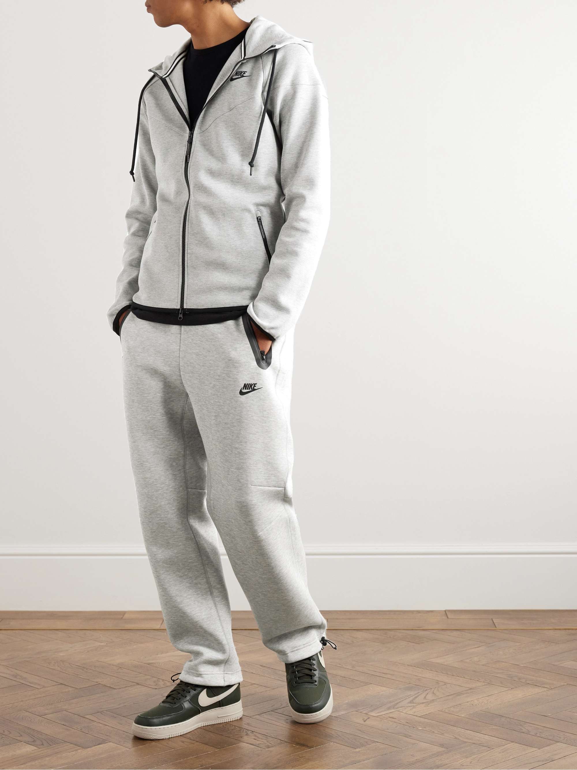 Sportswear Club Straight-Leg Logo-Print Cotton-Blend Jersey Sweatpants