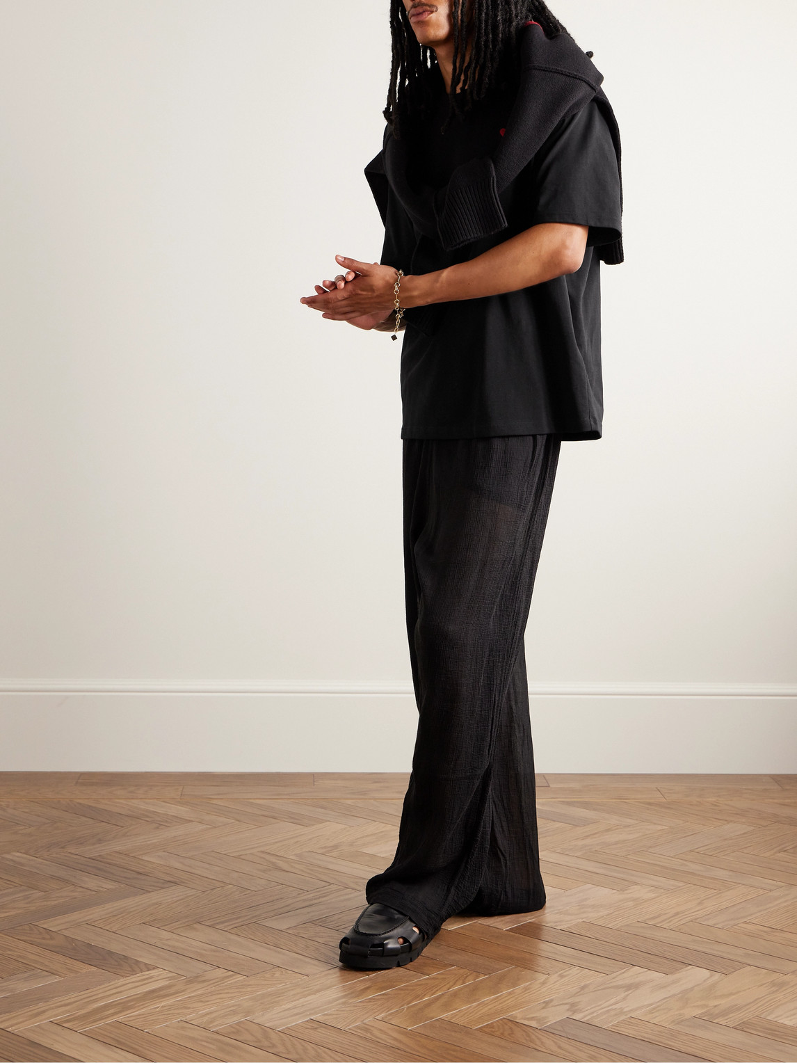 Ami Alexandre Mattiussi Logo-embroidered Organic Cotton-jersey T-shirt In Black