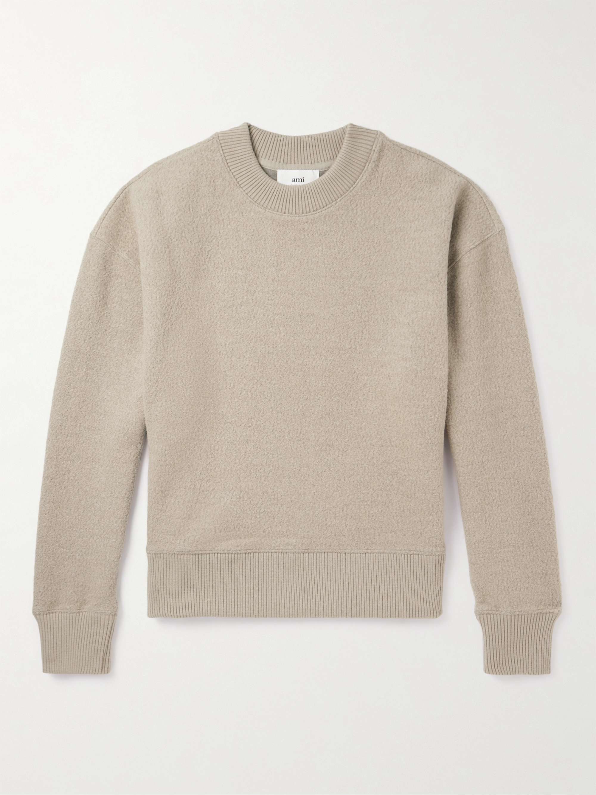 AMI PARIS Wool-Blend Bouclé Sweatshirt for Men | MR PORTER