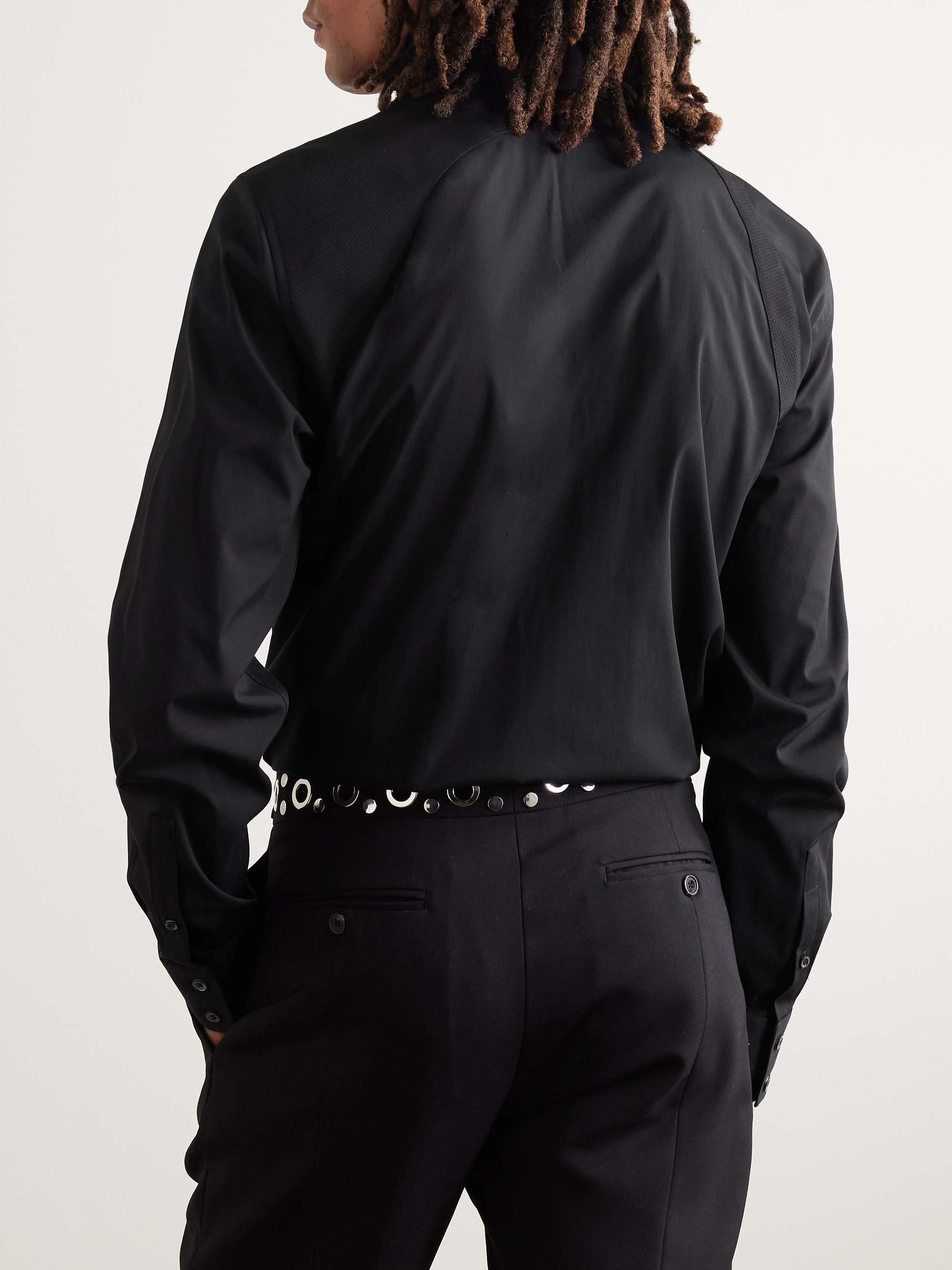 ALEXANDER MCQUEEN Slim-Fit Harness-Detailed Stretch-Cotton Shirt