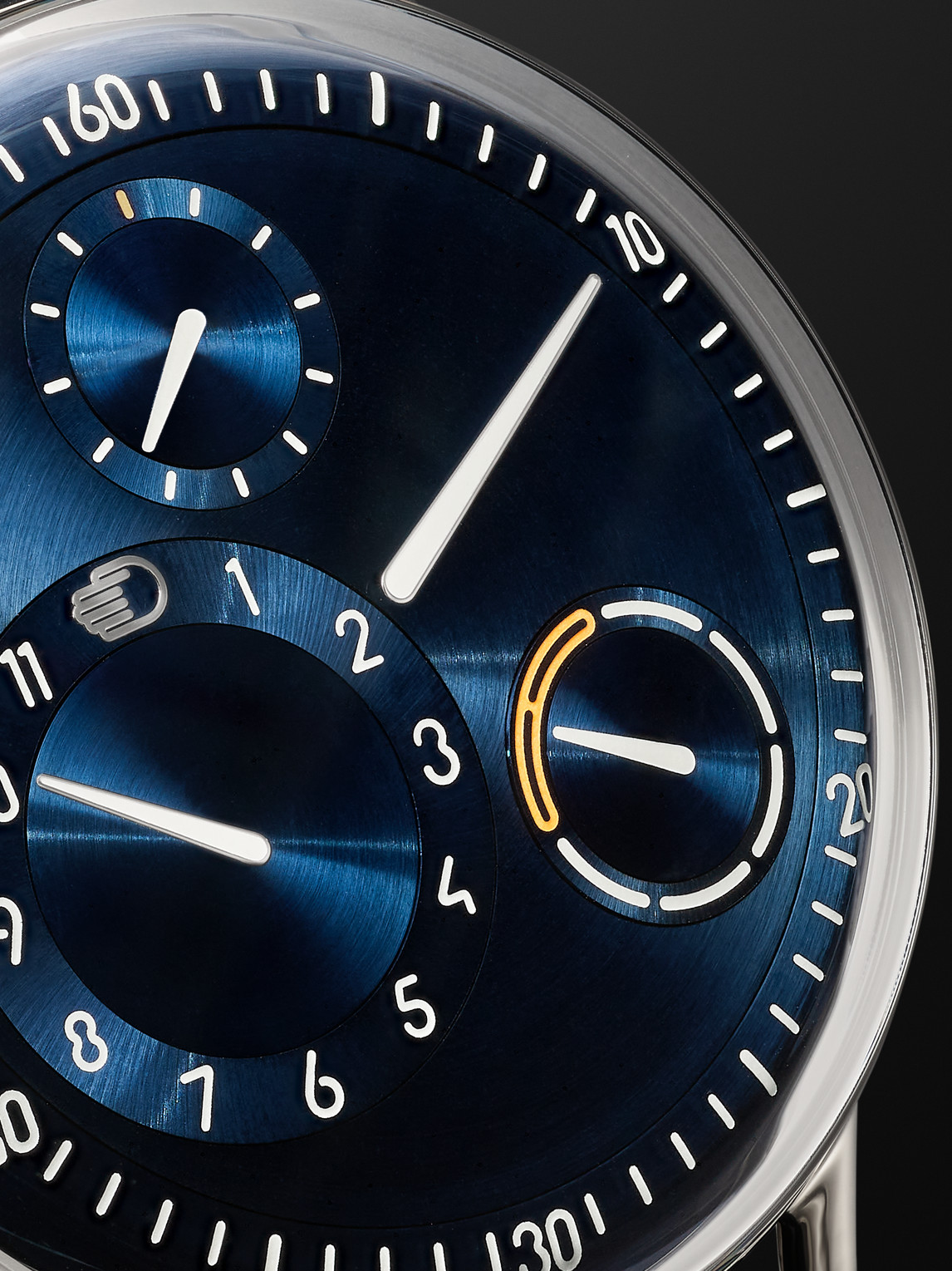 Shop Ressence Type 1 Automatic 42.7mm Titanium And Leather Watch, Ref. No. Type 1° N In Blue