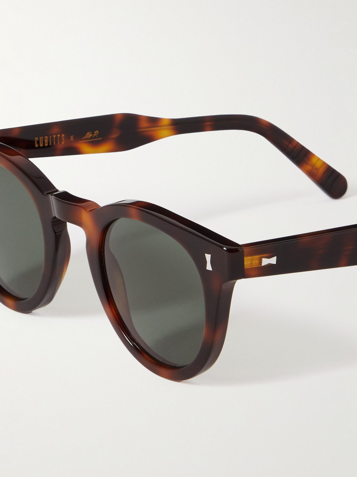 Shop Mr P Cubitts Herbrand Round-frame Tortoiseshell Acetate Sunglasses In Brown