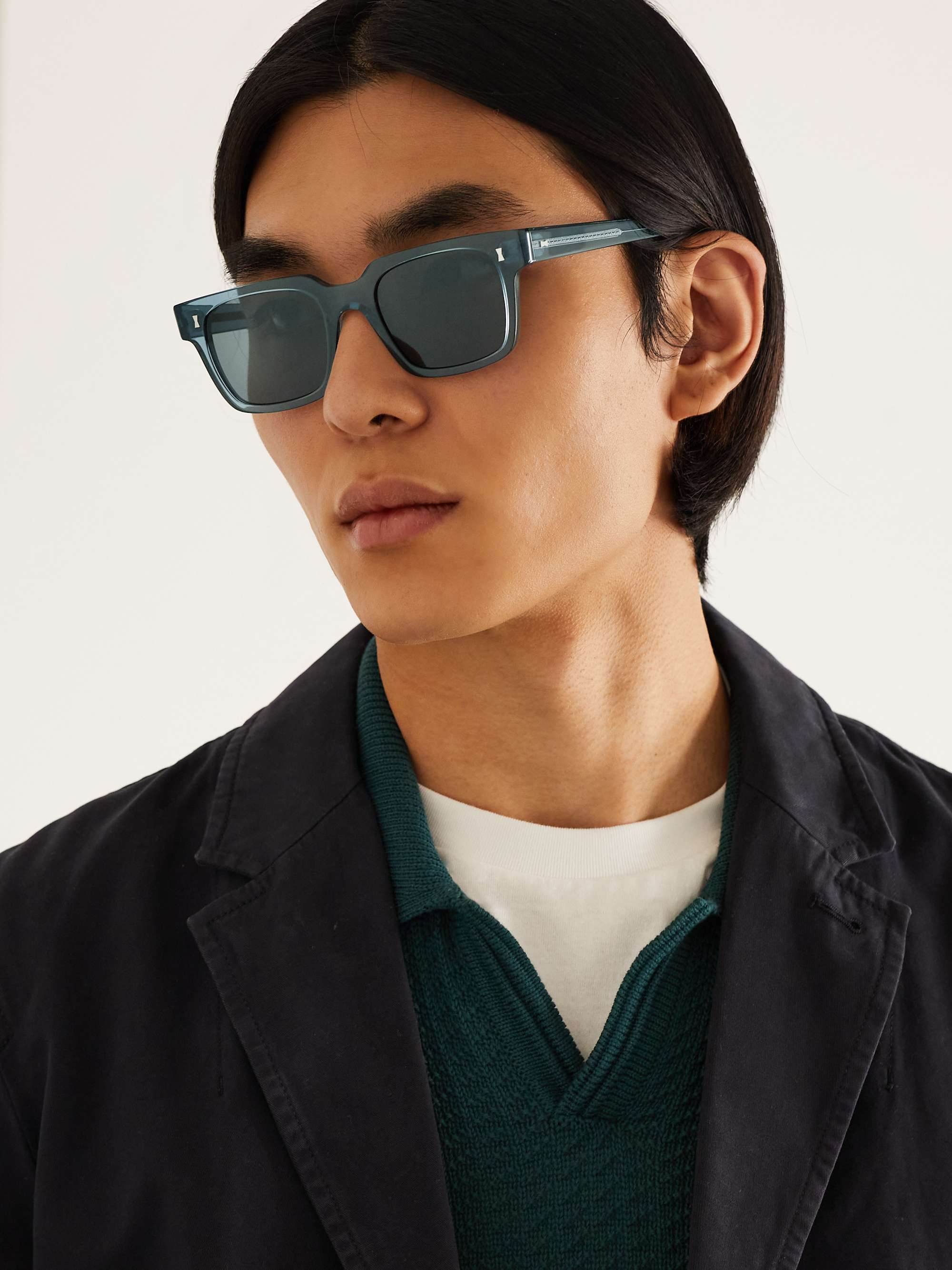 MR P. + Cubitts Panton Square-Frame Acetate Sunglasses