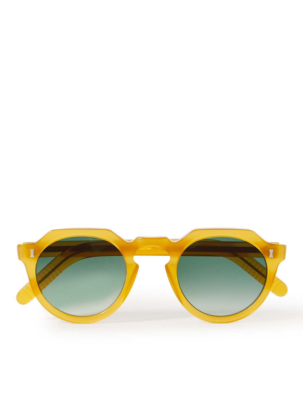 Mr P Cubitts Cromer Round-frame Acetate Sunglasses In Yellow