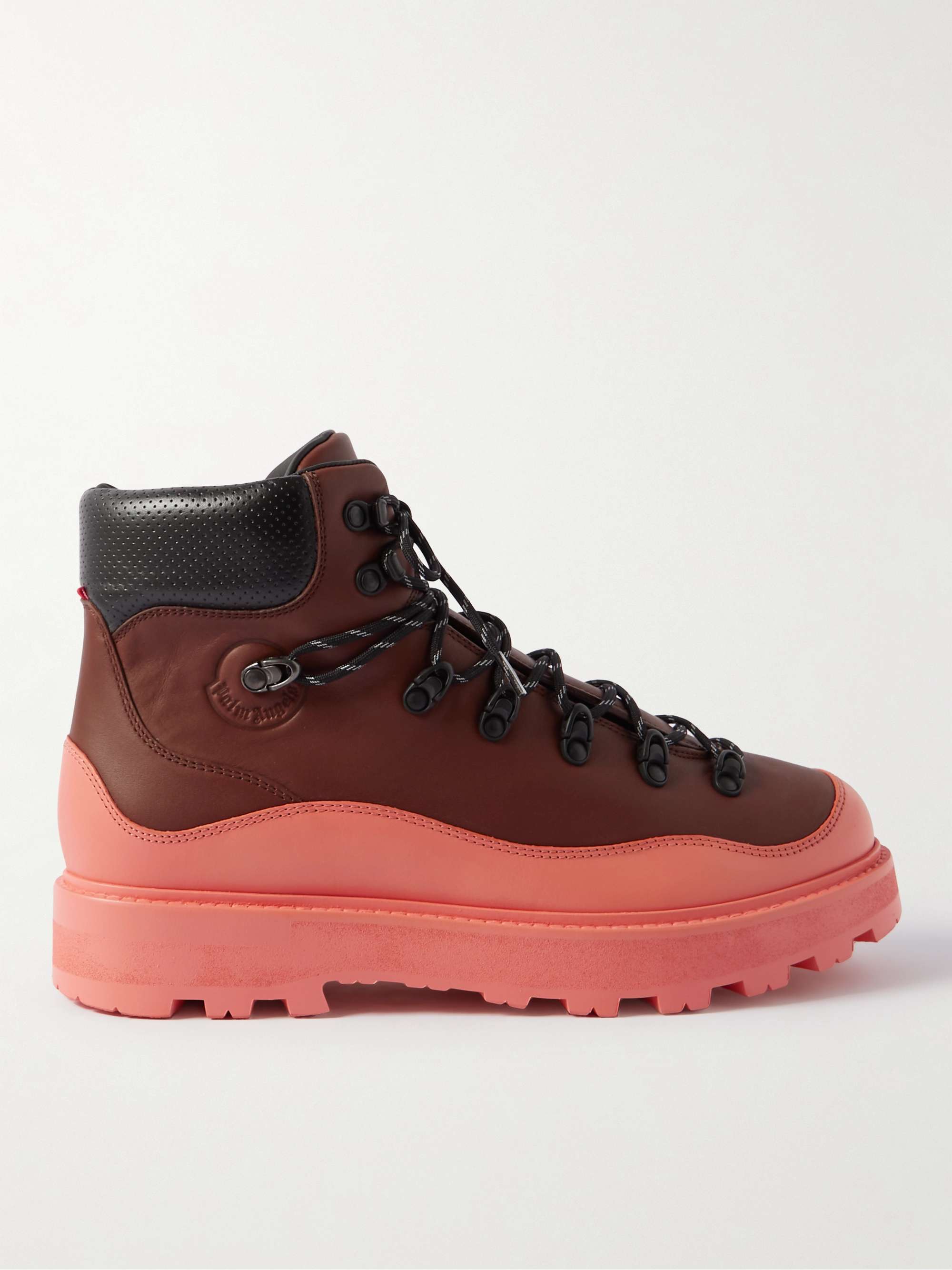 MONCLER GENIUS + Palm Angels Peka Trek Leather Boots for Men | MR