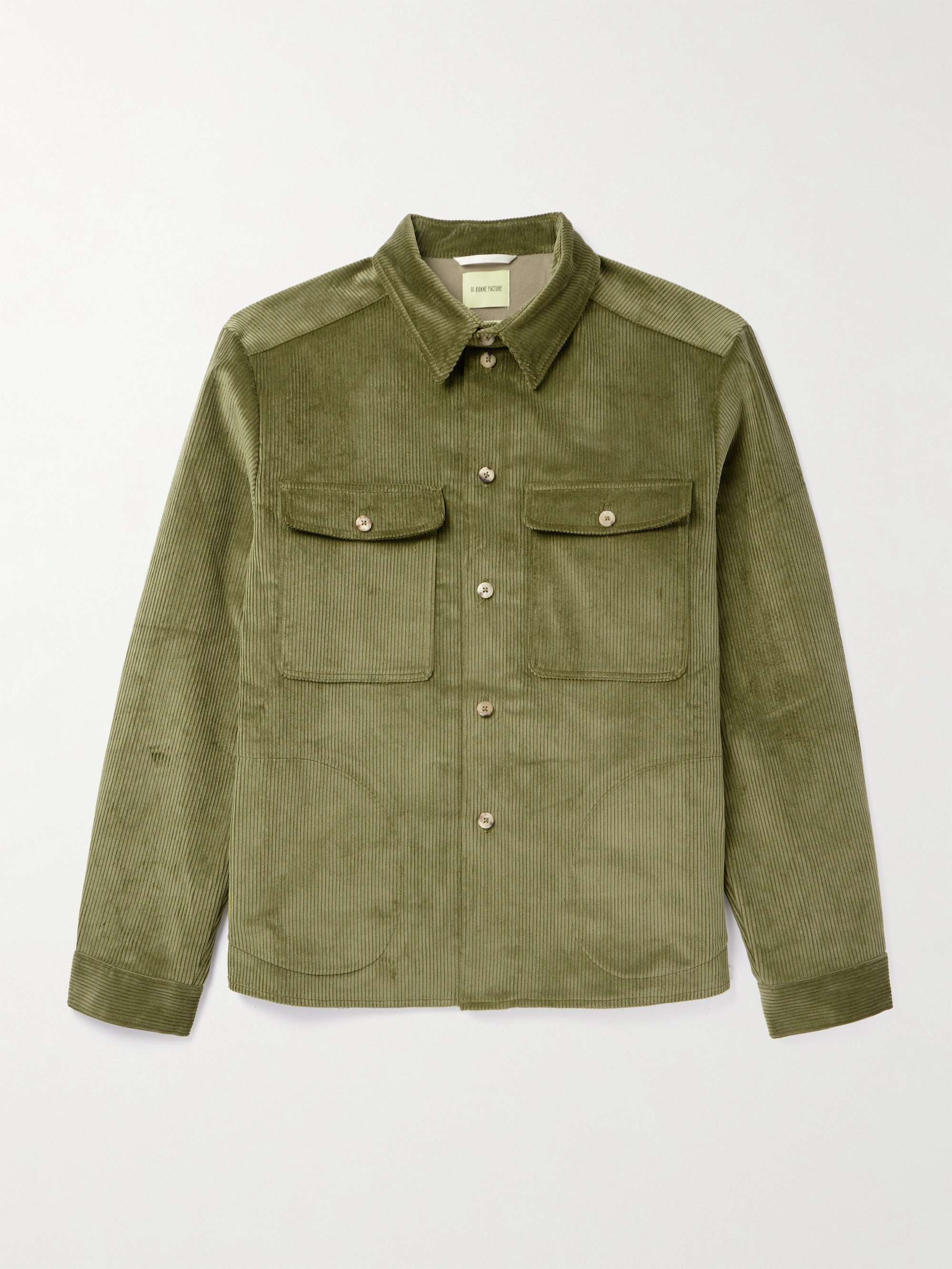 DE BONNE FACTURE Cotton-Corduroy Overshirt for Men | MR PORTER