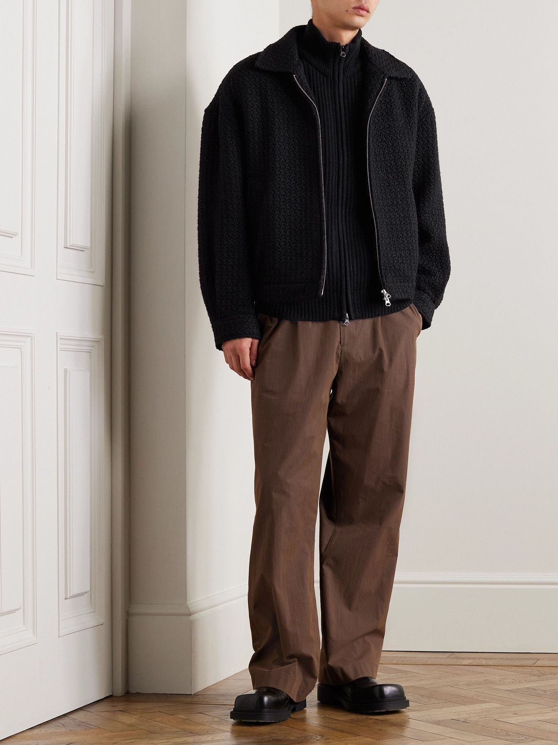 AMOMENTO WOOL PANELED セットアップ 【公式通販】