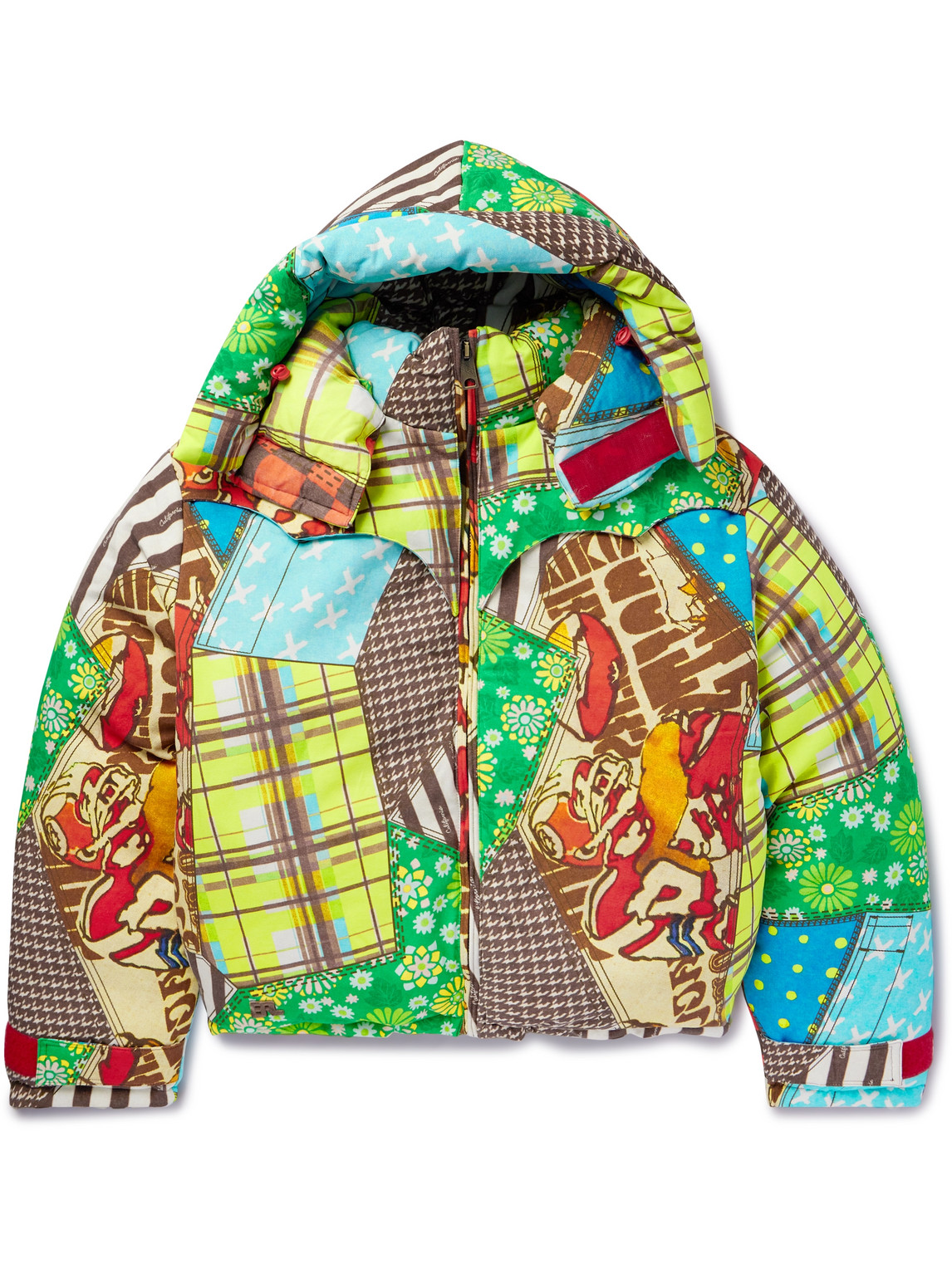 Printed Cotton and TENCEL™ Lyocell-Blend Hooded Down Jacket