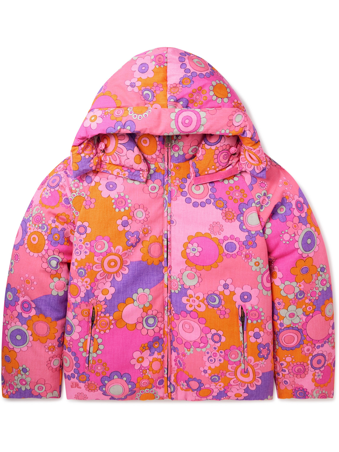 Floral-Print Cotton and TENCEL™ Lyocell-Blend Down Hooded Jacket