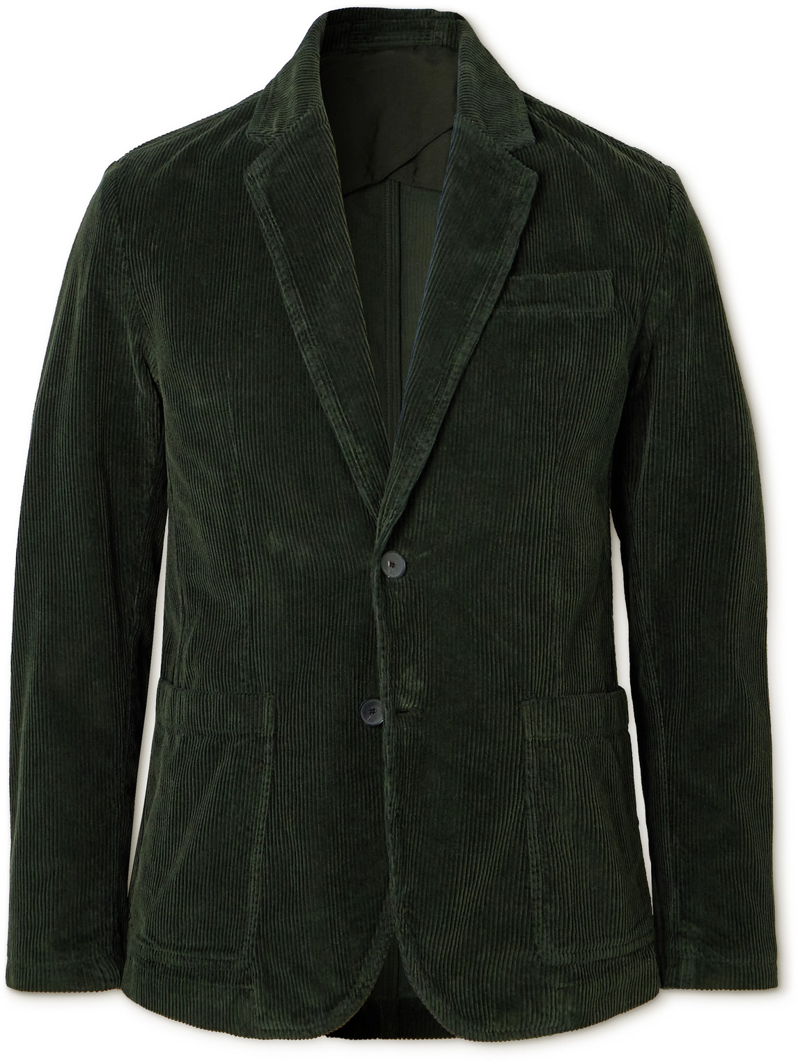 Mr P Unstructured Cotton-corduroy Blazer In Green